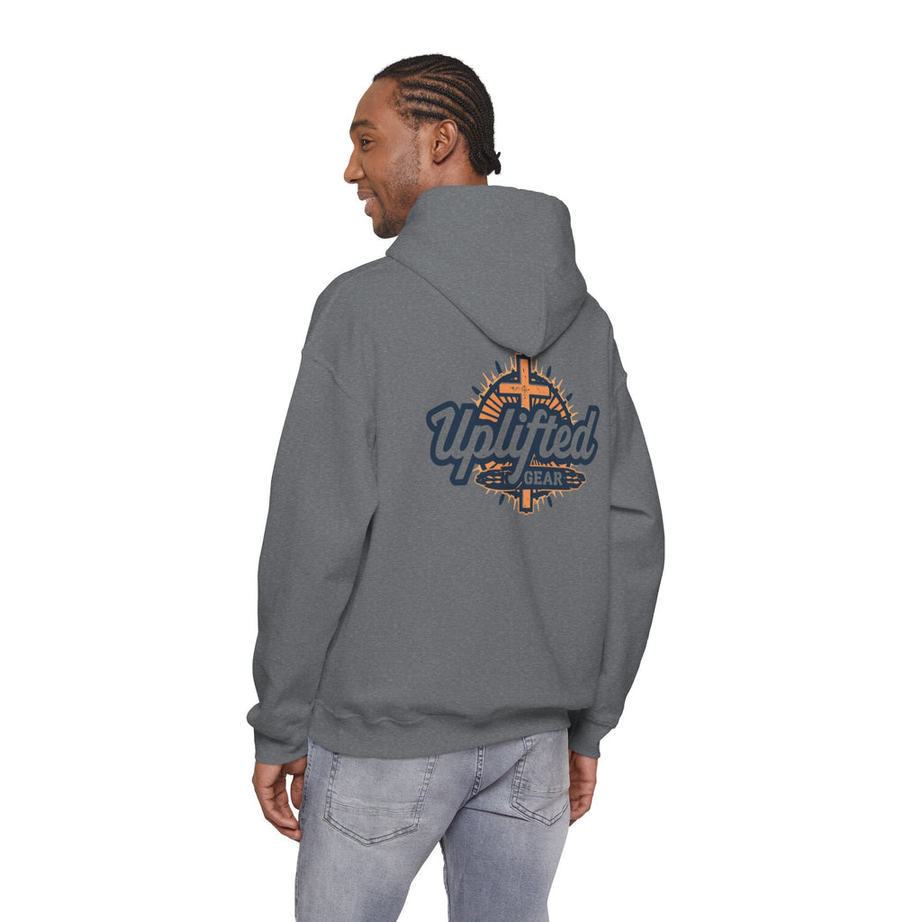 Uplifted Gear Christian Hoodie – Bold Logo Faith Hoodie for Inspired Living Printify