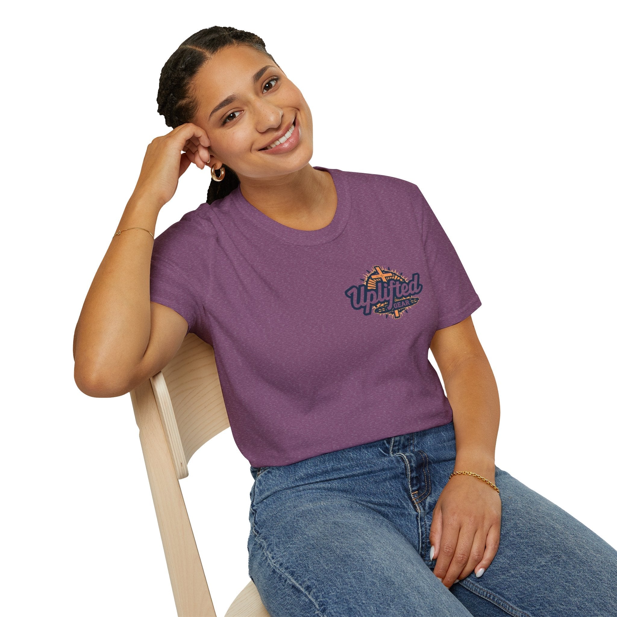 Religious Graphic Tee with Armor Of God Design - Unisex Softstyle T-Shirt Printify