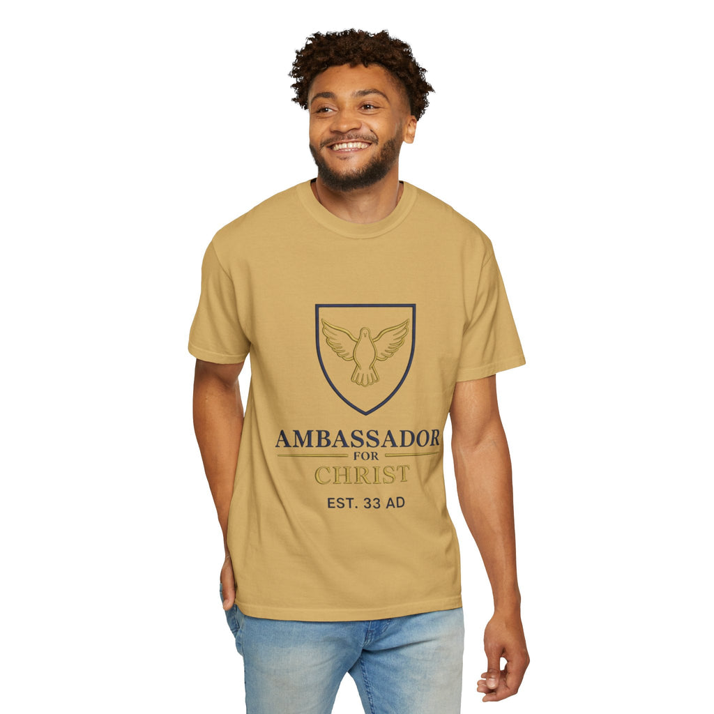 Ambassador for Christ T-Shirt – Established 33 AD Christian Tee for Bold Faith Printify