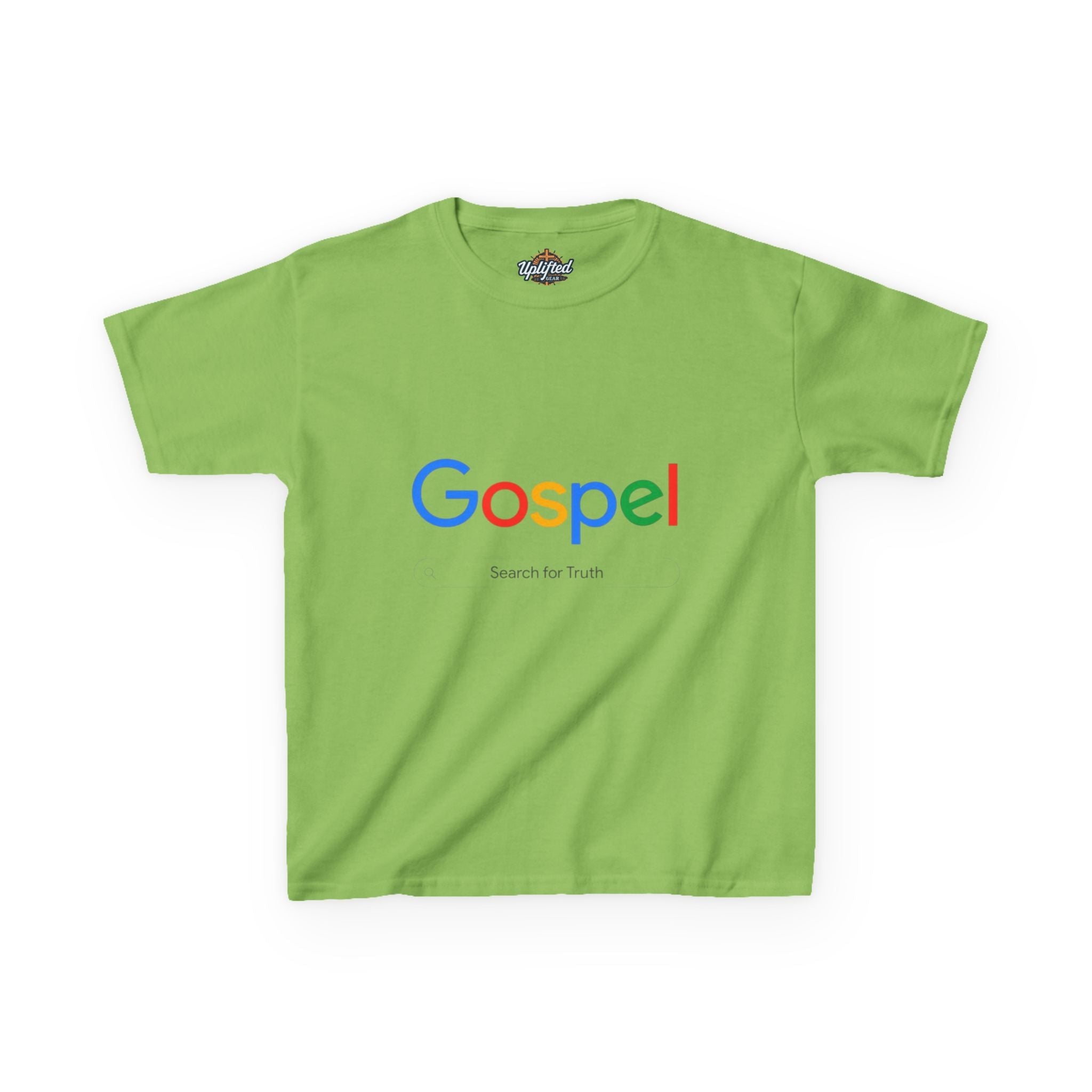 Kids Tee — "Gospel" Colorful Search-Style Logo Printify