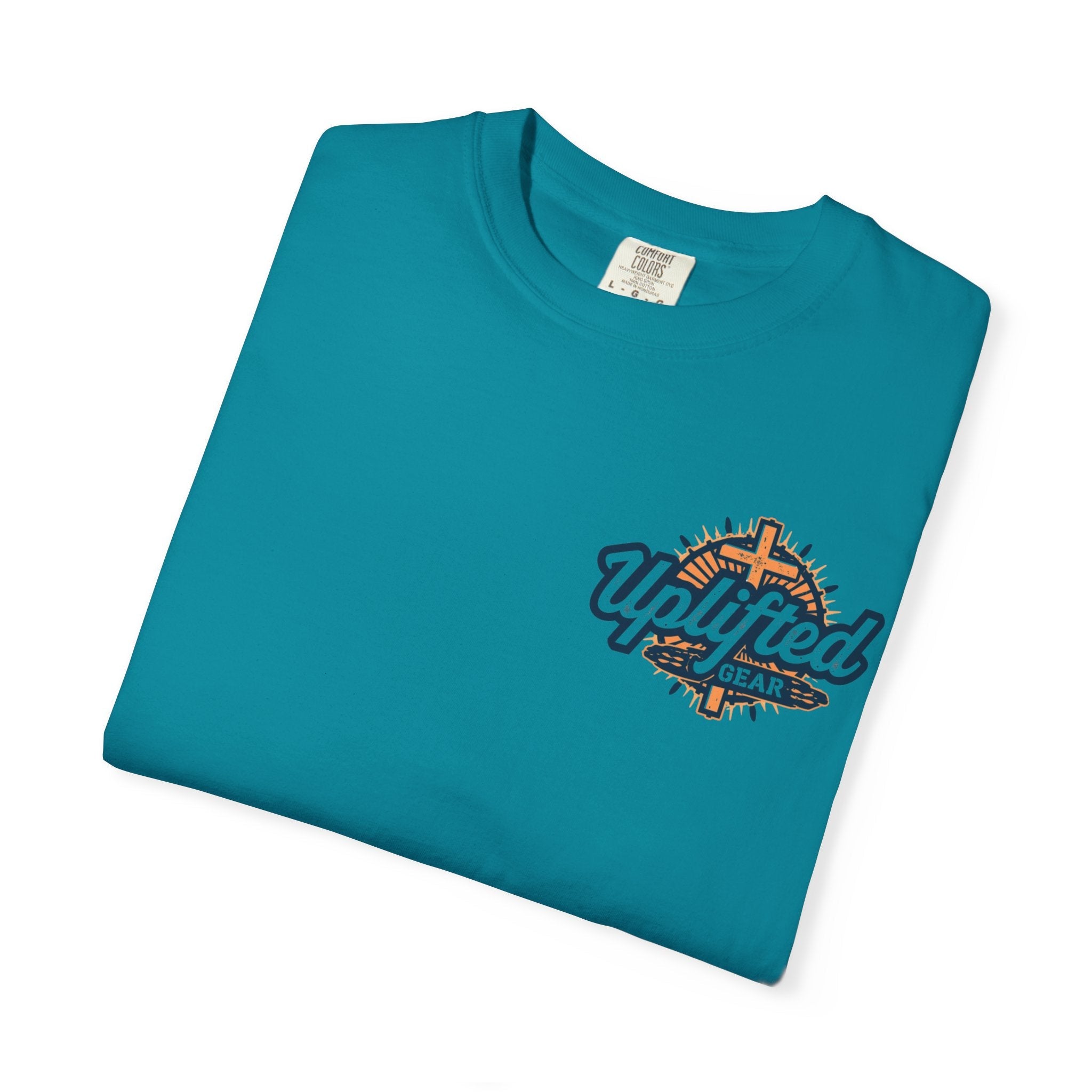 Joy to the World T-shirt – Wreath Earth Nativity Christian Christmas T-shirt for Isaiah 9:6 Holiday Faith & Festive Joy Printify