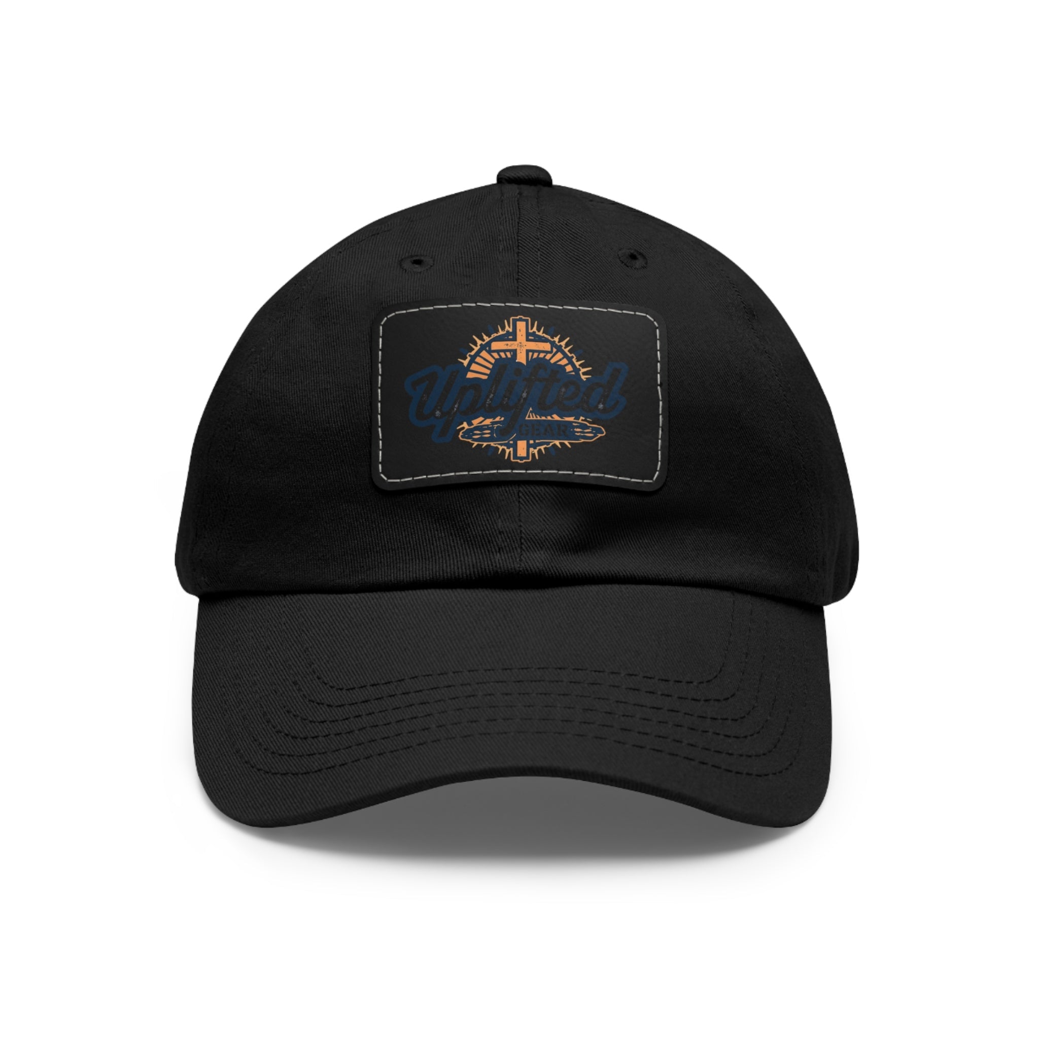 Uplifted Gear Dad Hat Christian Brand Rectangle Printify
