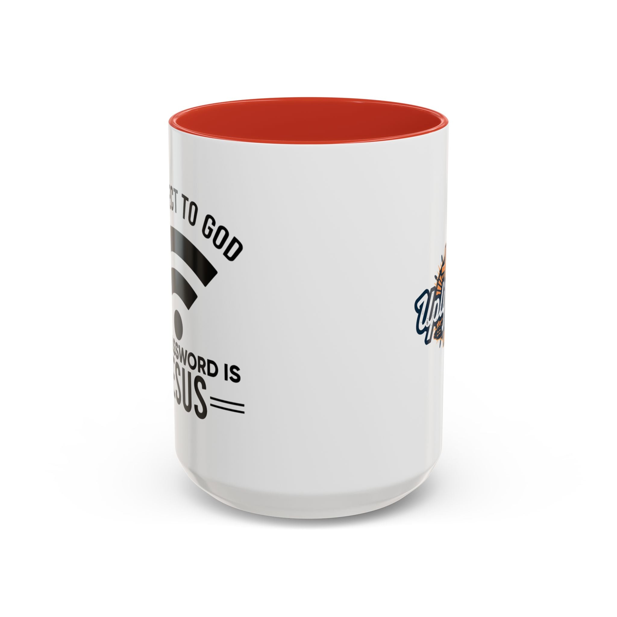 Connect to God Coffee Mug — "WIFI Password is Jesus" Funny Christian Faith Mug Printify