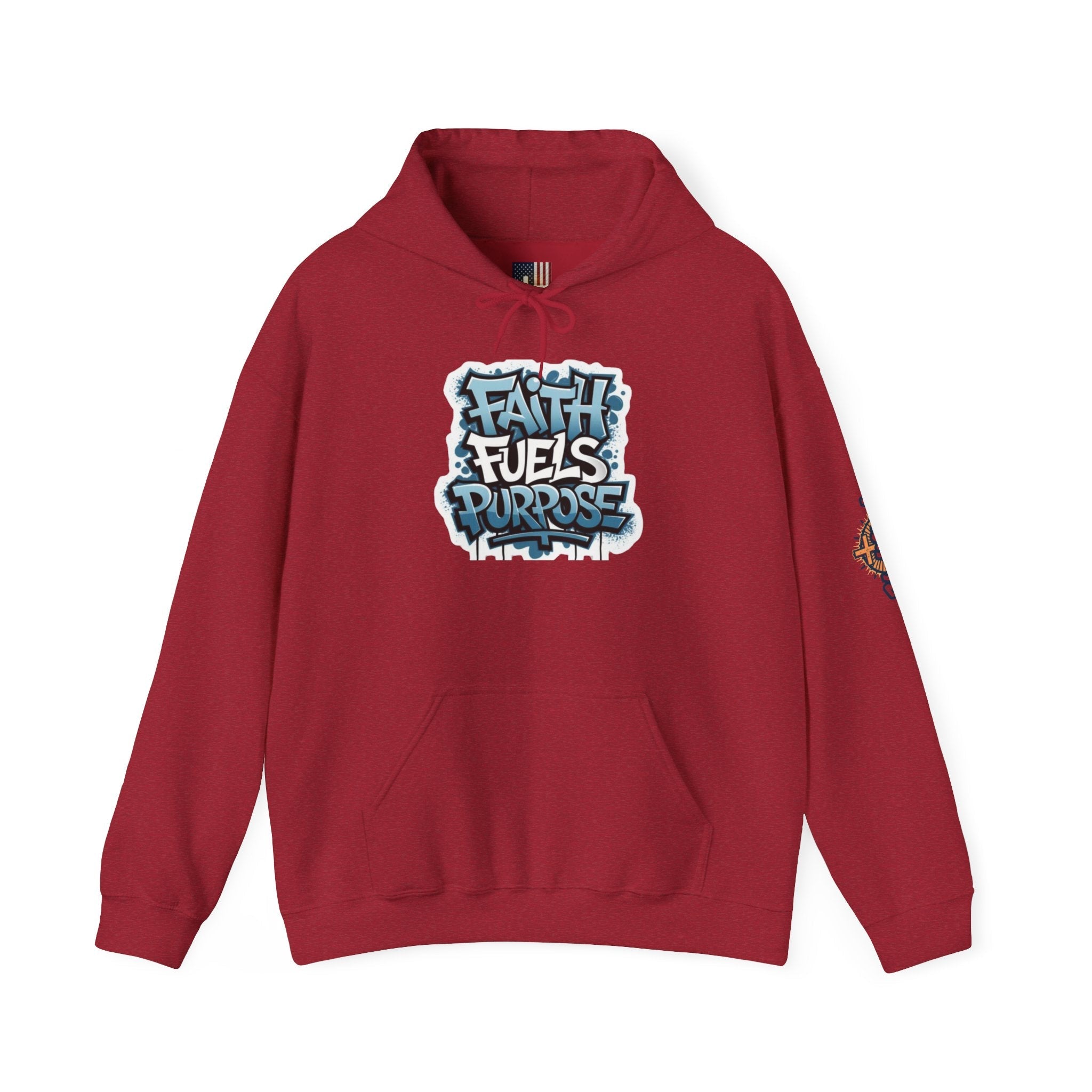 Faith Fuels Purpose Hoodie – Inspirational Christian Sweatshirt for Divine Drive & Unstoppable Belief Printify