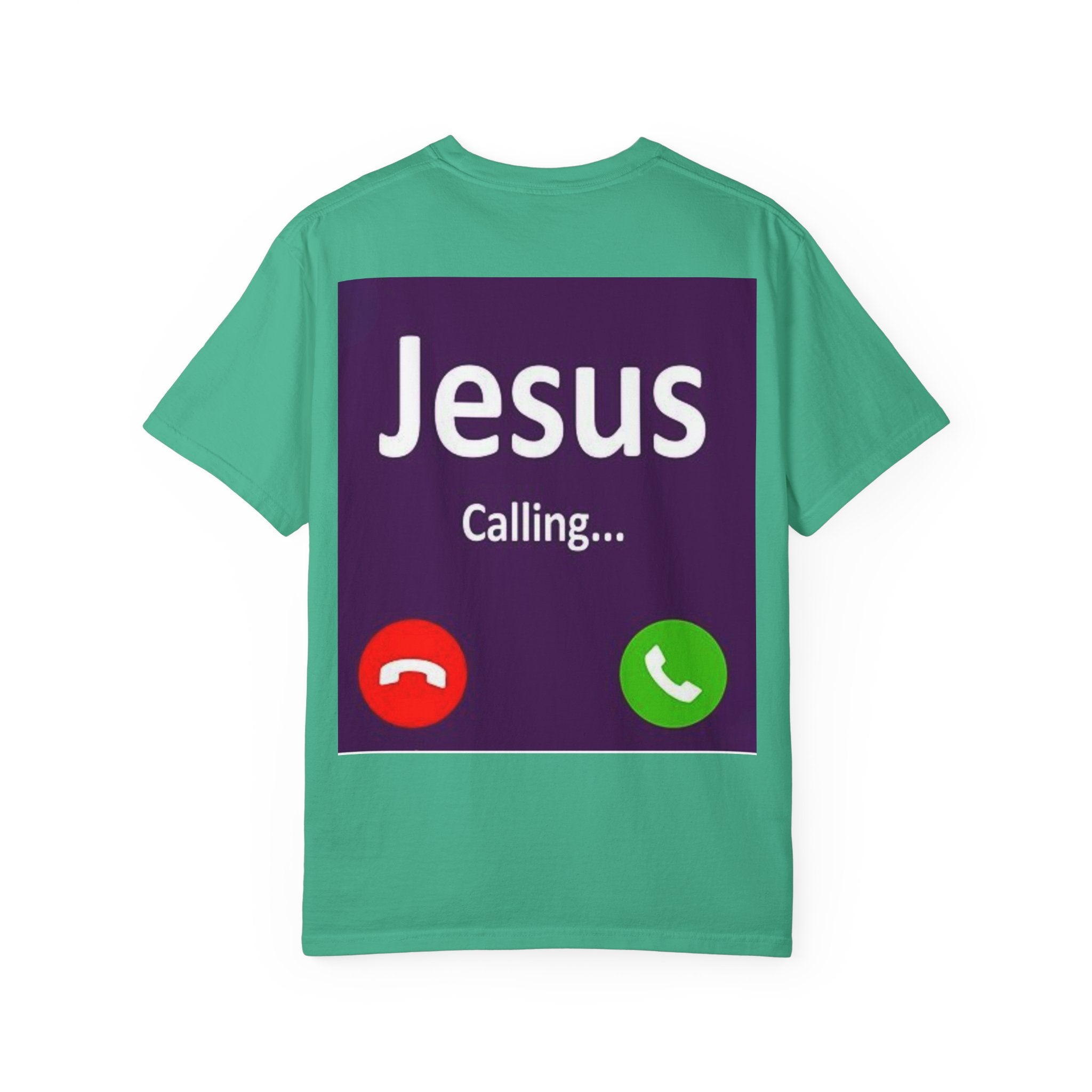 Jesus Calling T-shirt, – Funny Cell Phone Screen Christian T-shirt, for Divine Connection & Faith Humor Printify