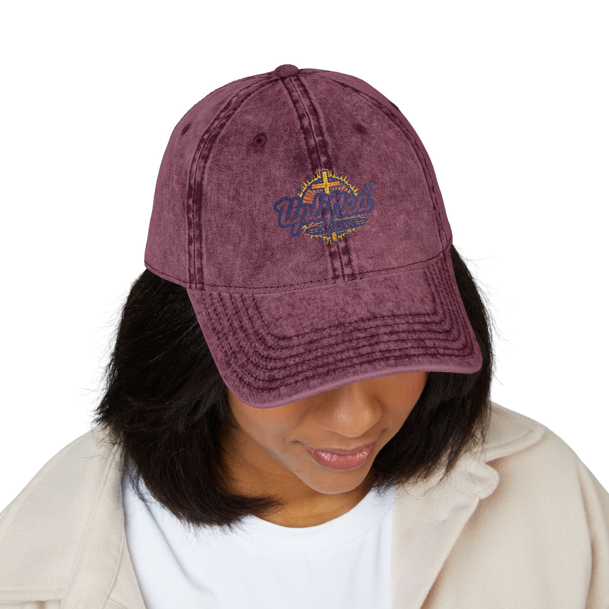 Uplifted Gear Embroidered Christian Hat – Bold Faith Cap for Inspired Living Printify