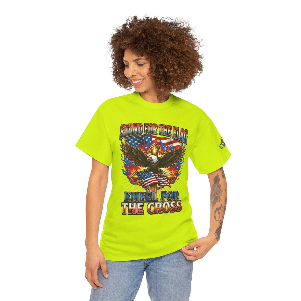 Stand for the Flag Kneel for the Cross T-shirt | Patriotic Eagle T-shirt Printify