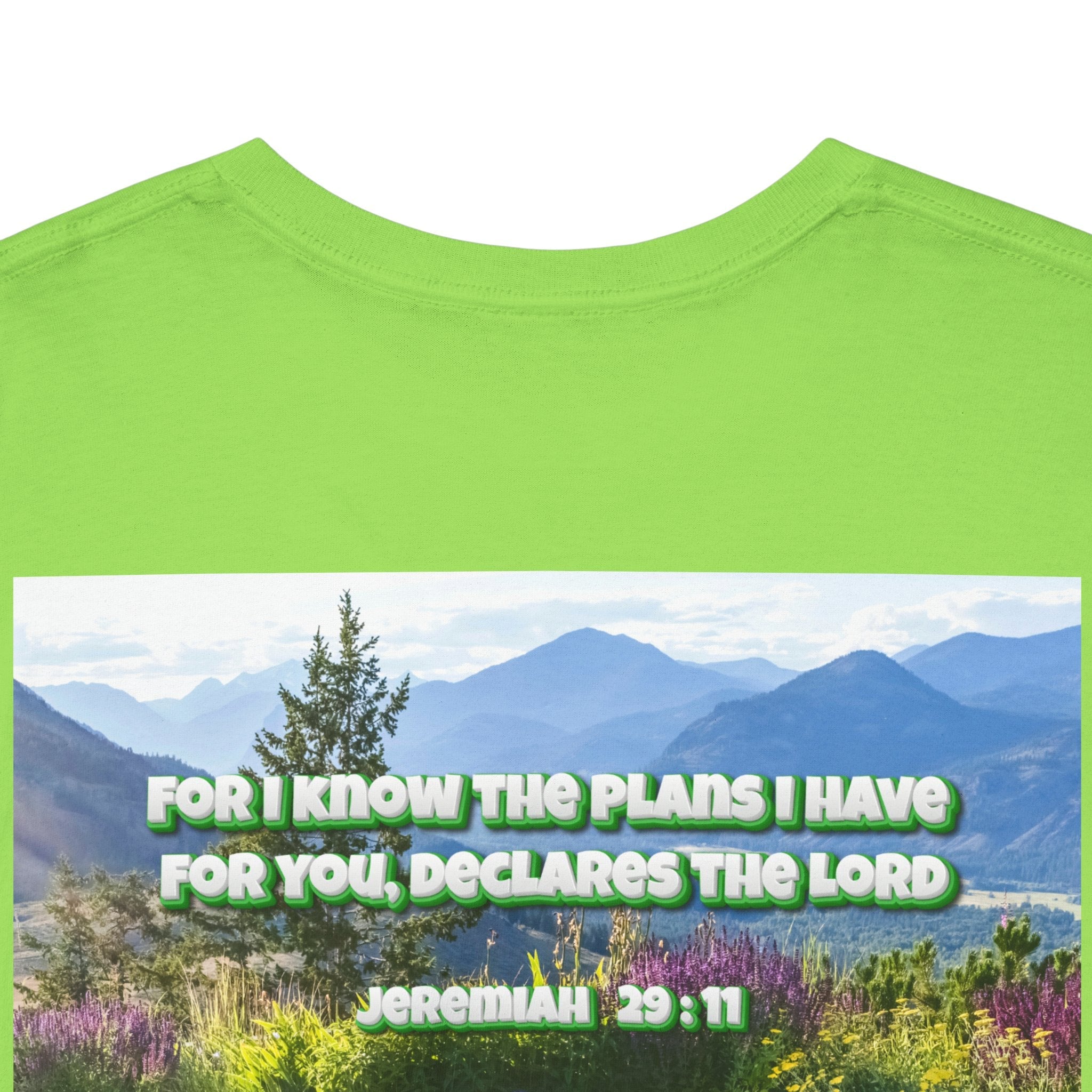 Bible Verse Unisex Tee -  Jeremiah 29 : 11 Printify