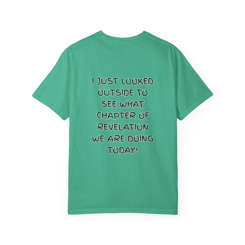What Chapter of Revelation T-shirt – I Looked Outside My Window Christian T-shirt for End Times Humor & Faith Printify
