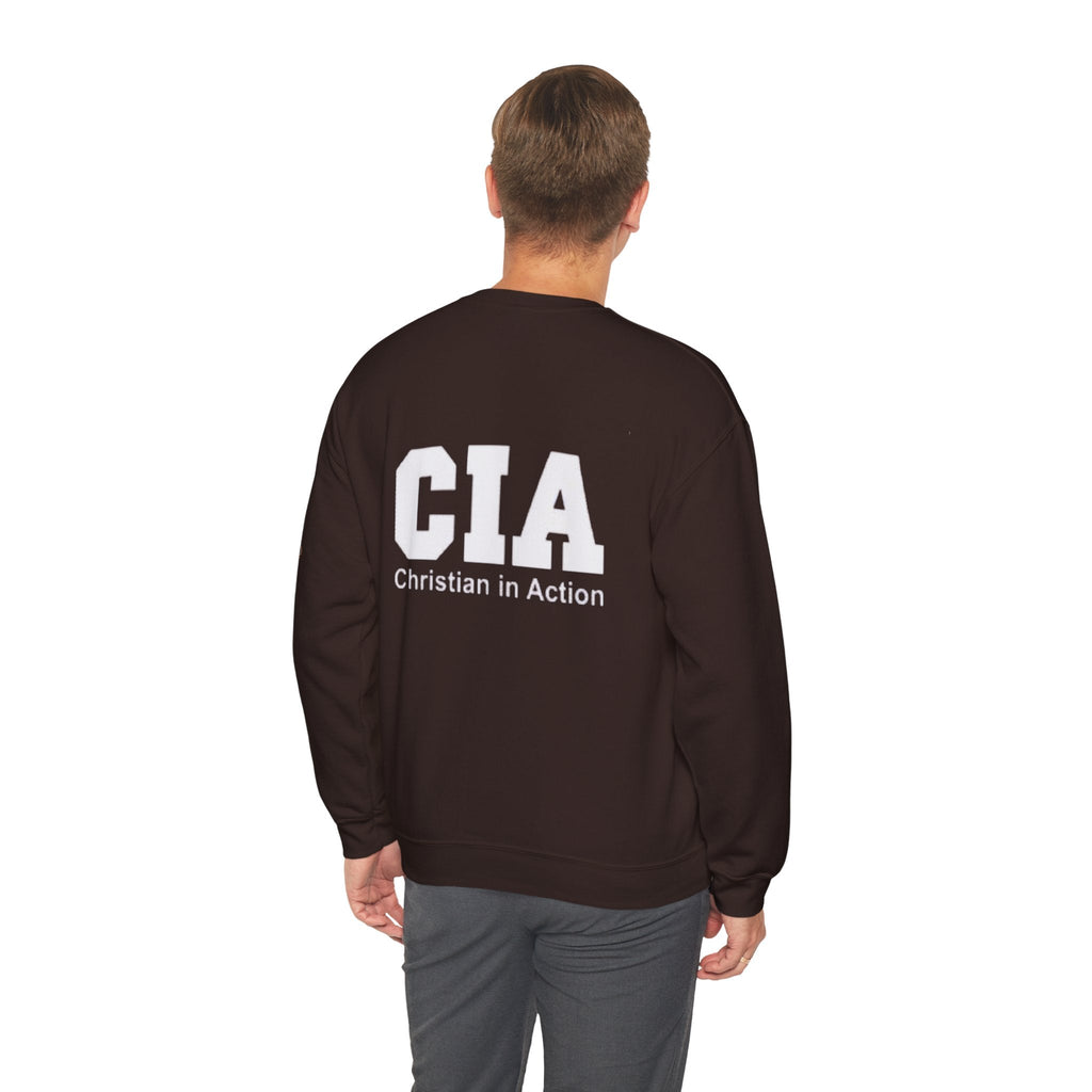 CIA Christian in Action Sweatshirt - Funny Faith Parody Sweatshirt - Mission Ready Apparel Printify