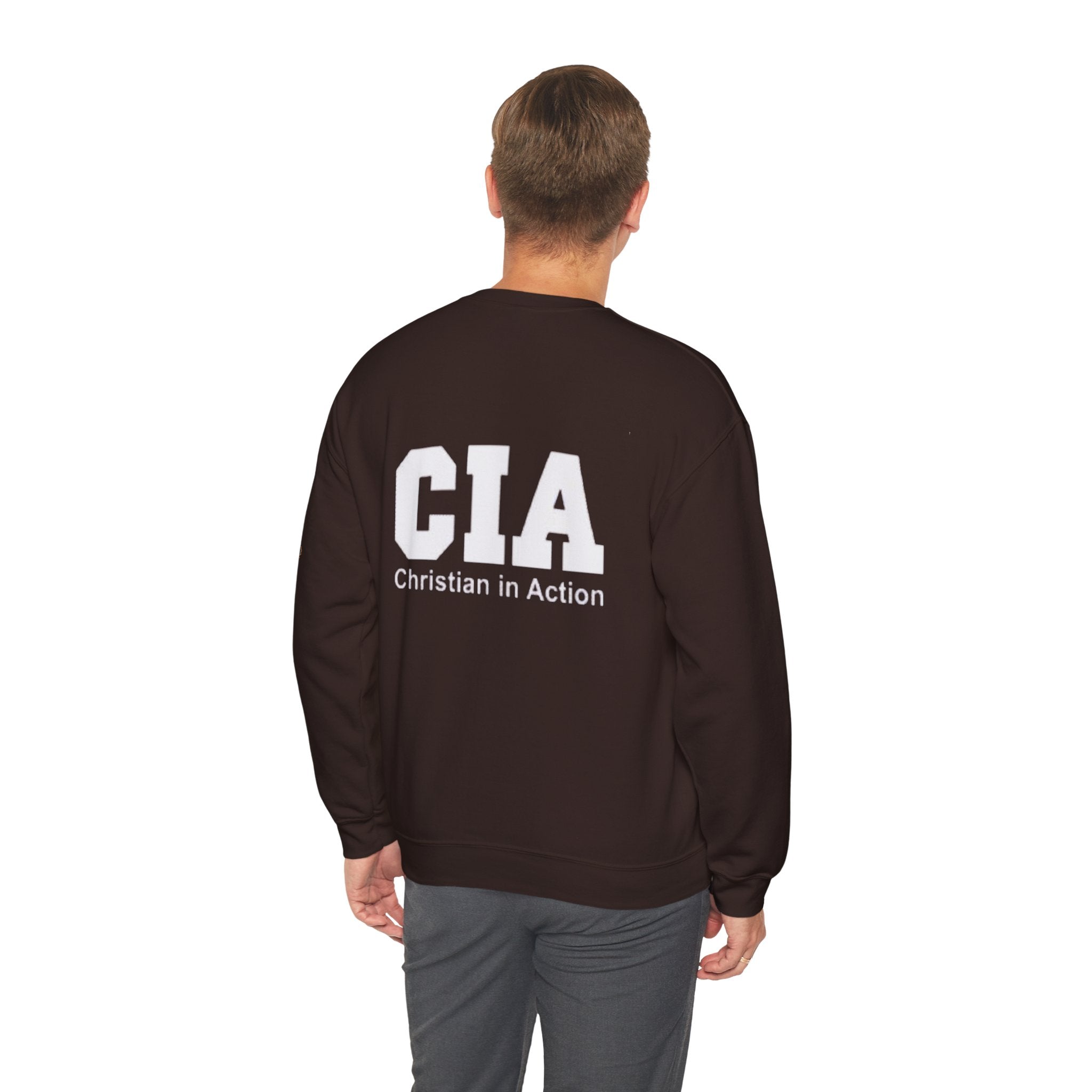 CIA Christian in Action Sweatshirt - Funny Faith Parody Sweatshirt - Mission Ready Apparel Printify