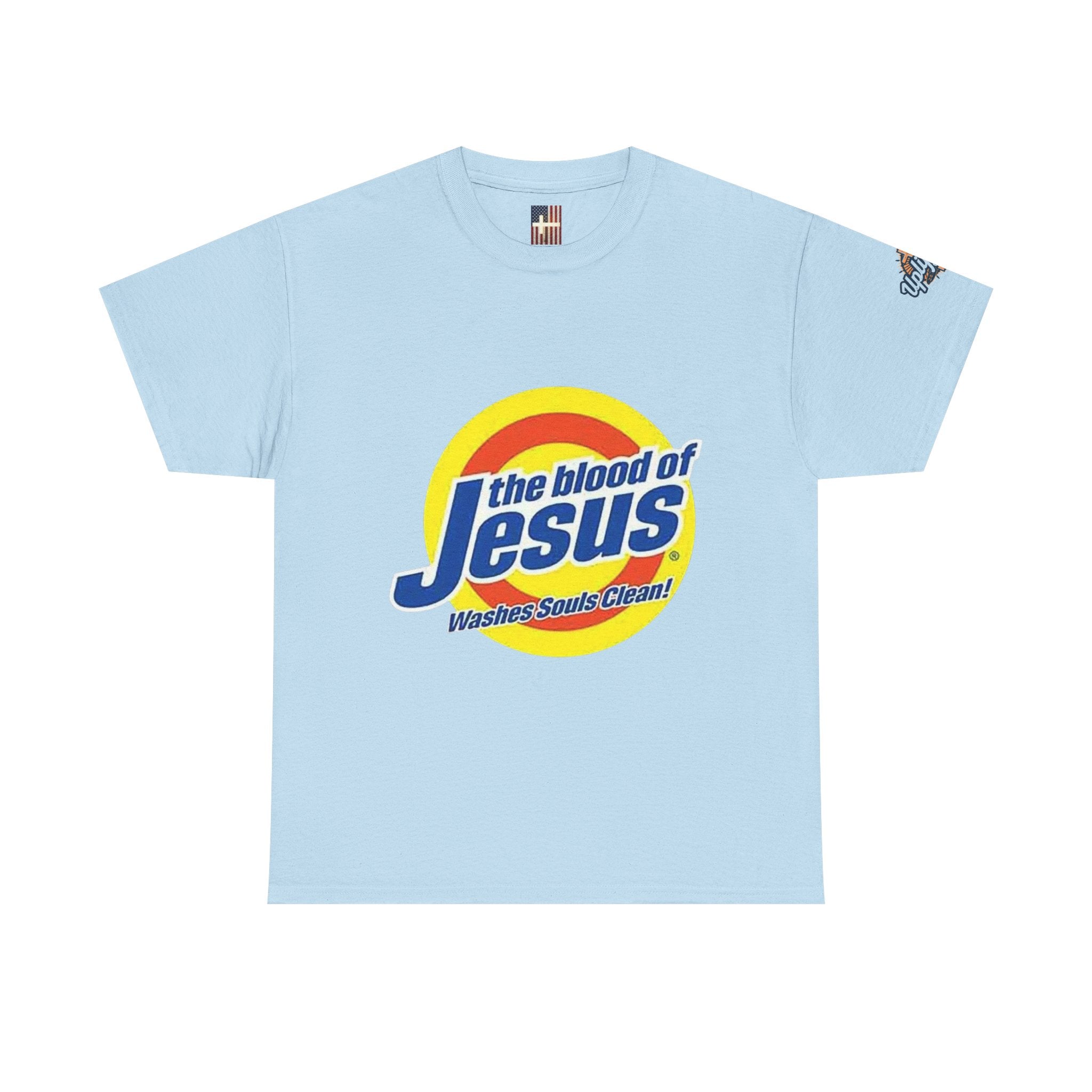 Blood of Jesus Washes Souls Clean T-shirt - Funny Tide Parody - Christian Faith T-shirt Printify