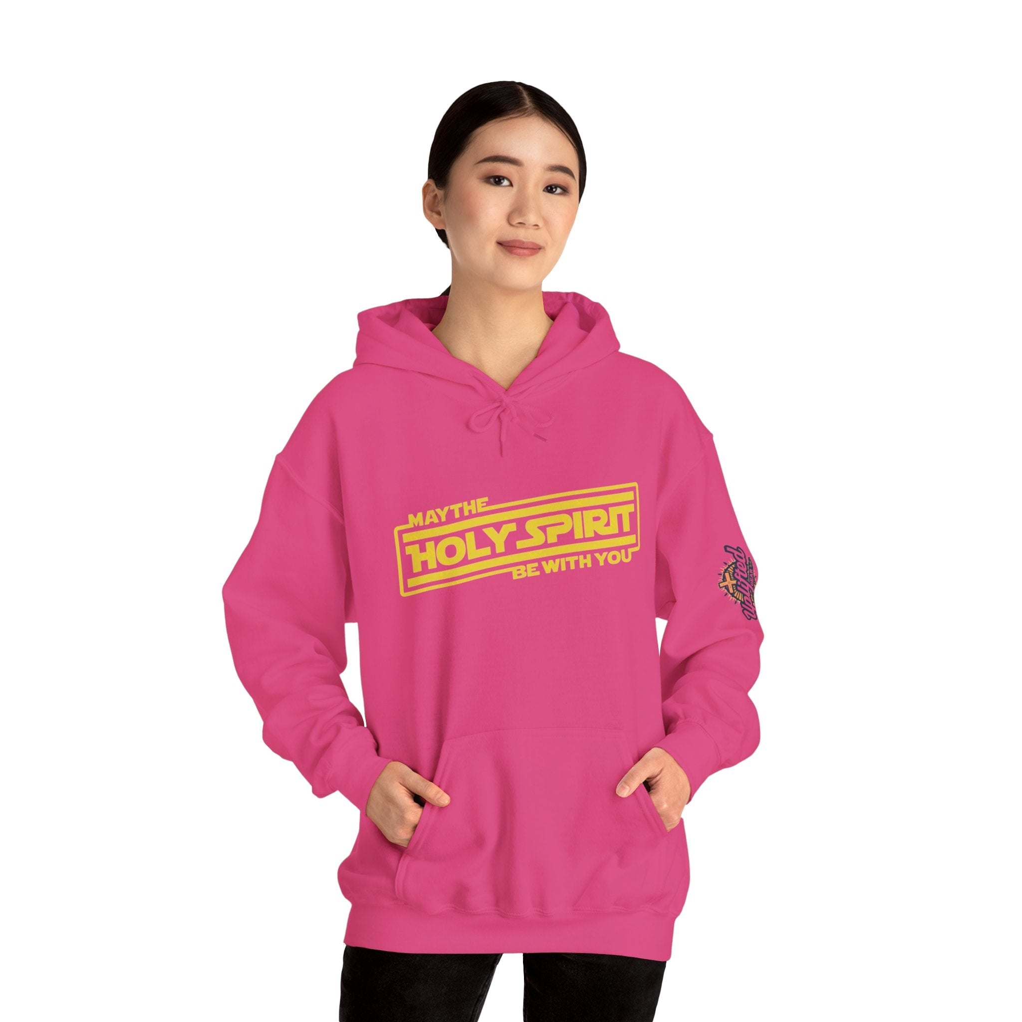 May the Holy Spirit Be With You Hoodie - Christian Star Wars Parody Hoodie Printify