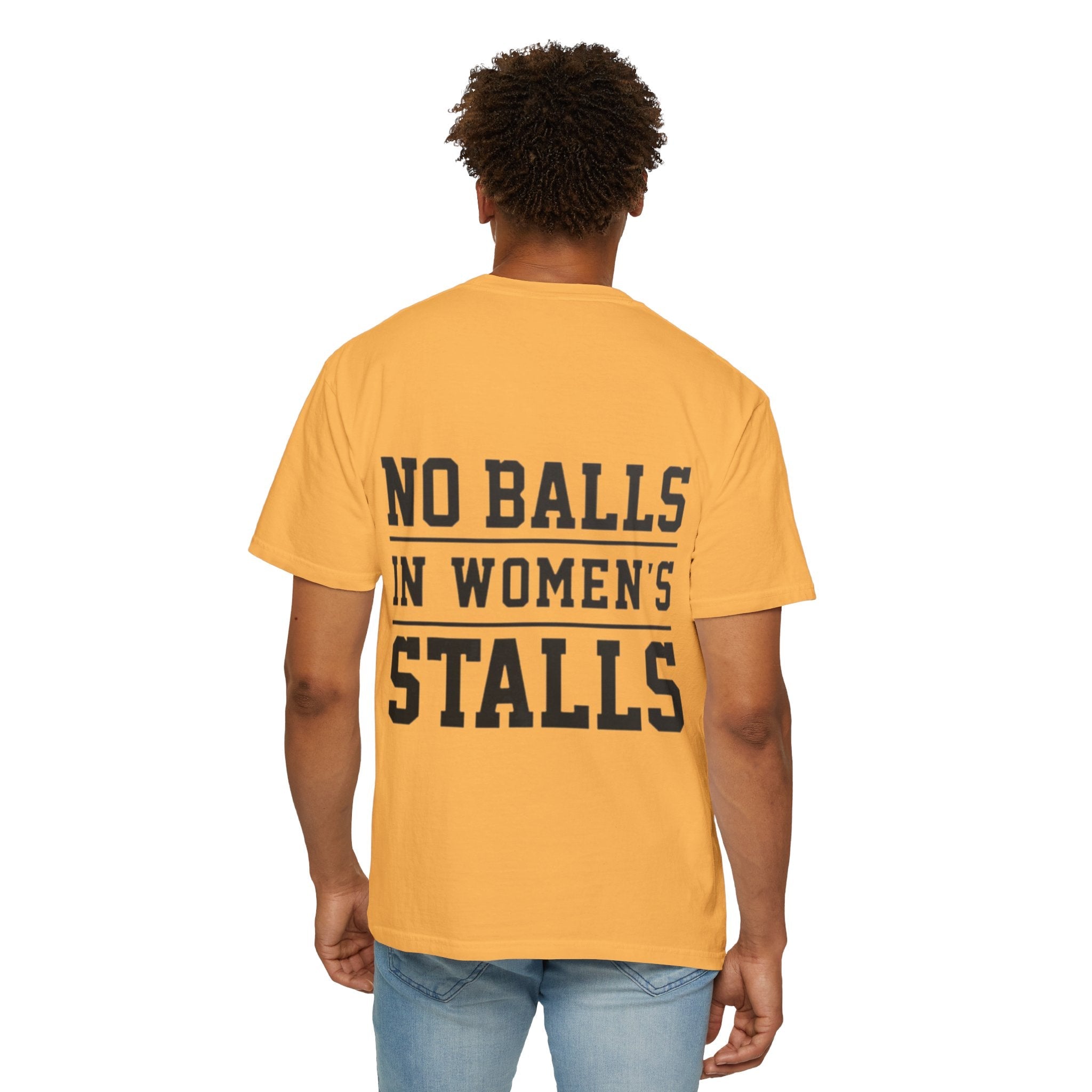 No Balls in Women’s Stalls Graphic Tee — Uplifted Sports Vibe T-Shirt Printify