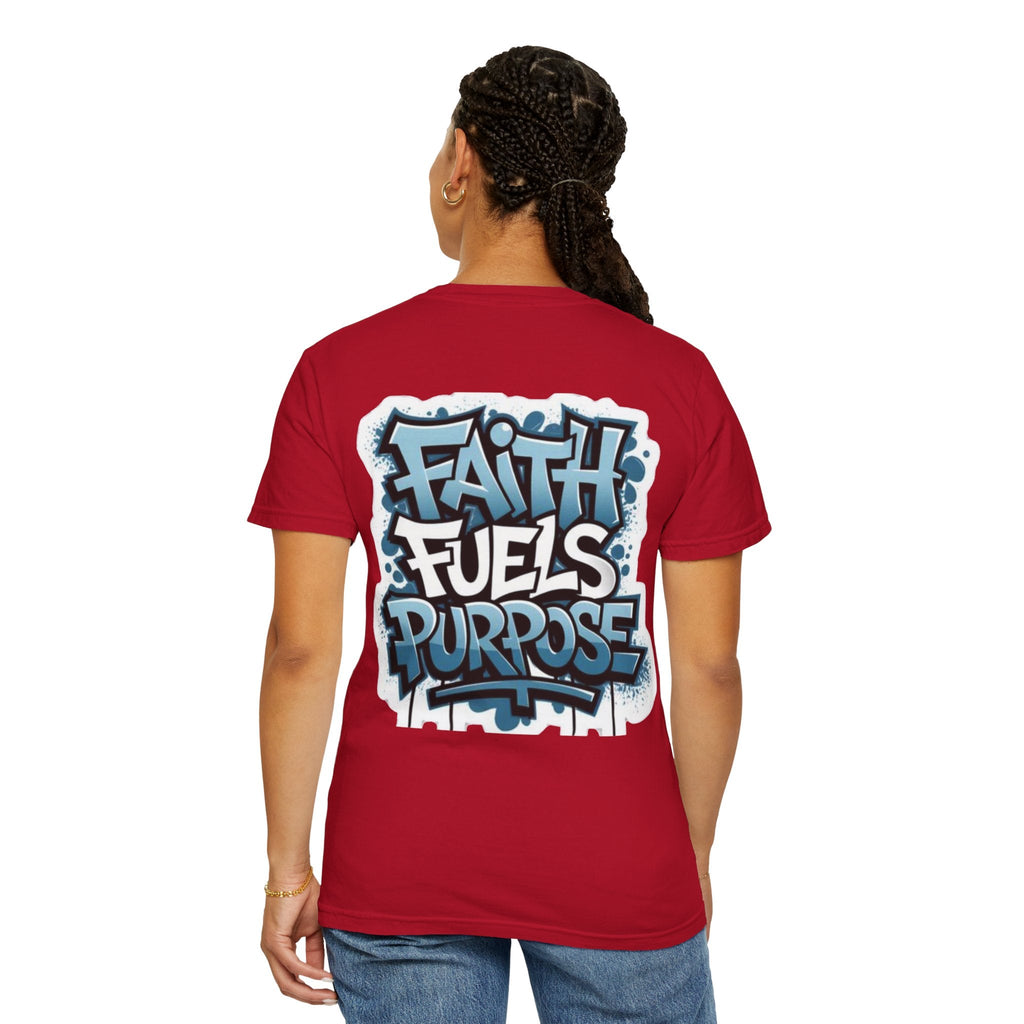Faith Fuels Purpose T-shirt – Inspirational Christian T-shirt for Divine Drive & Unstoppable Belief Printify