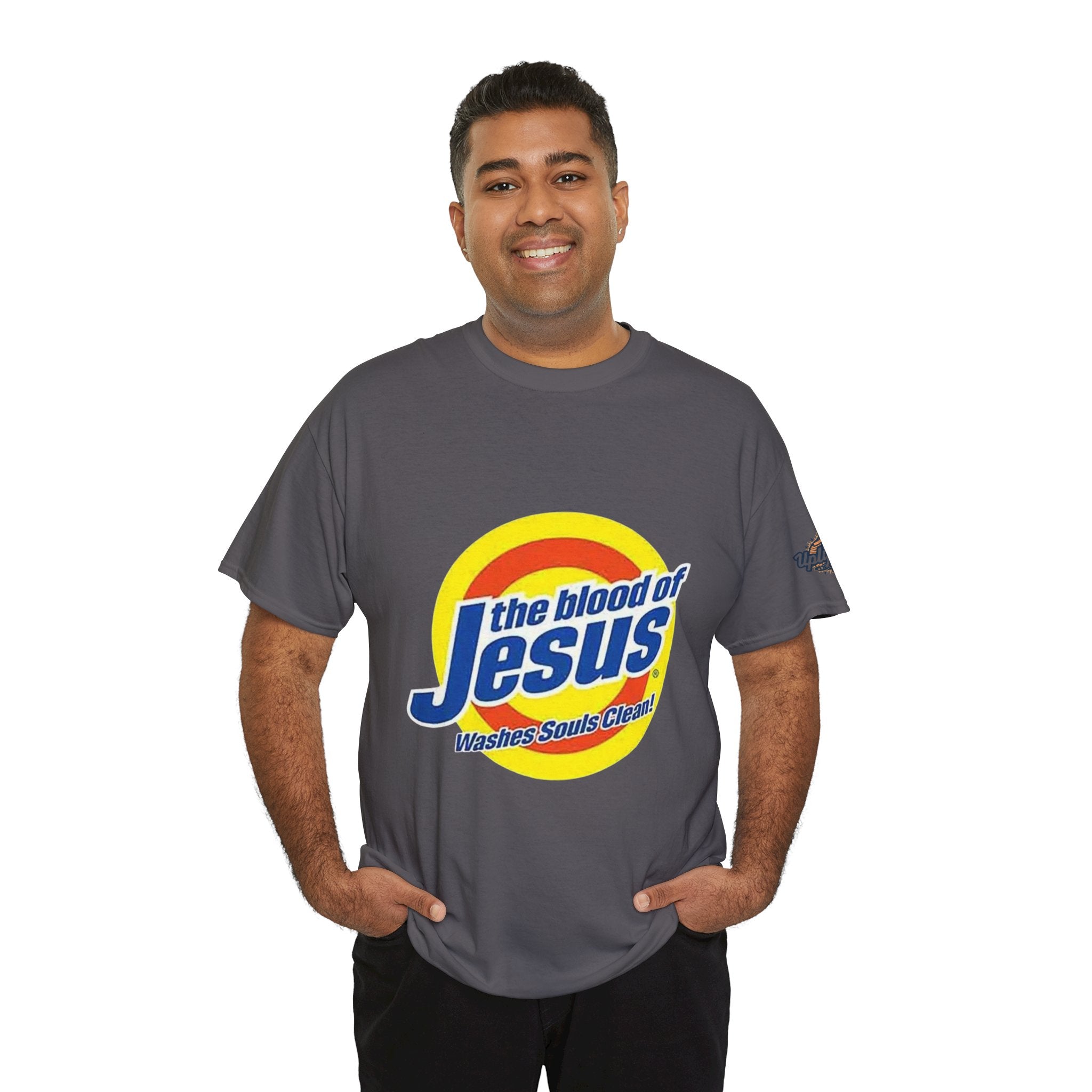 Blood of Jesus Washes Souls Clean T-shirt - Funny Tide Parody - Christian Faith T-shirt Printify