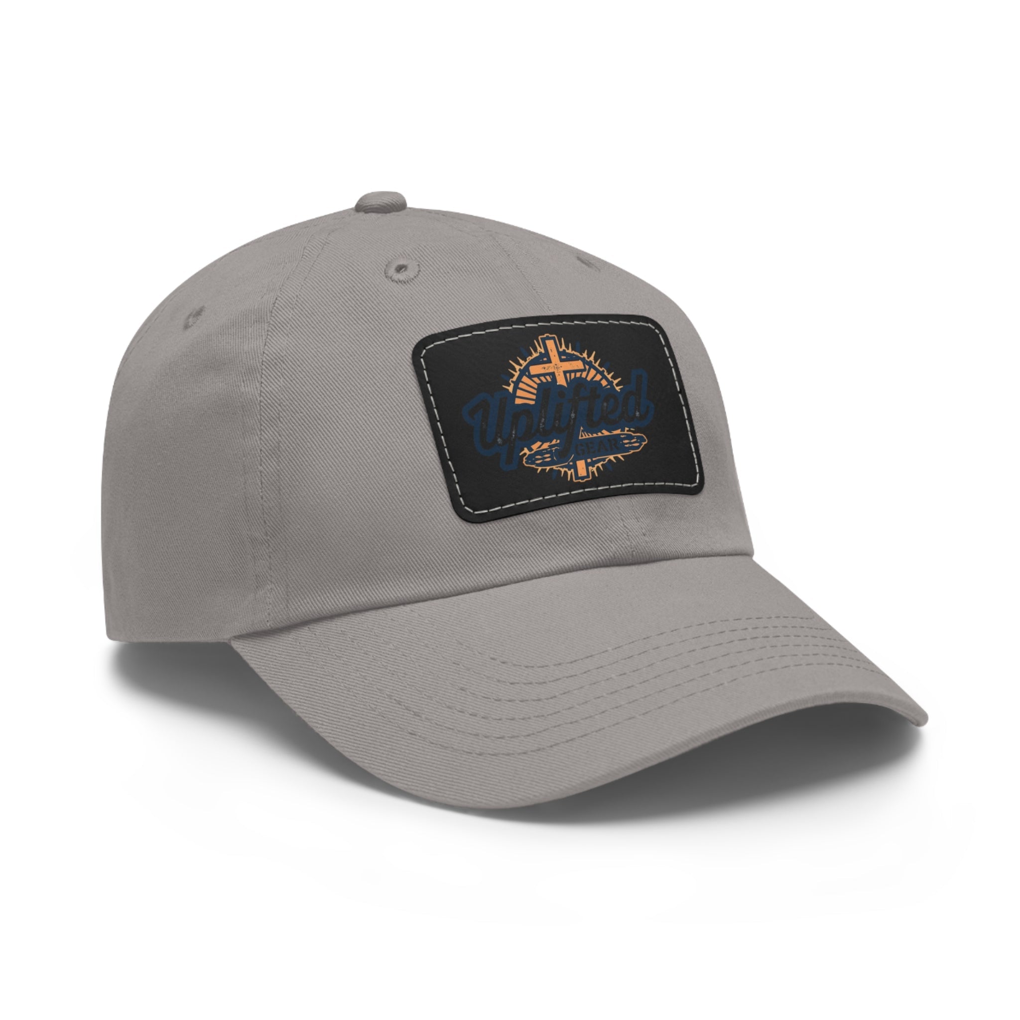 Uplifted Gear Dad Hat Christian Brand Rectangle Printify