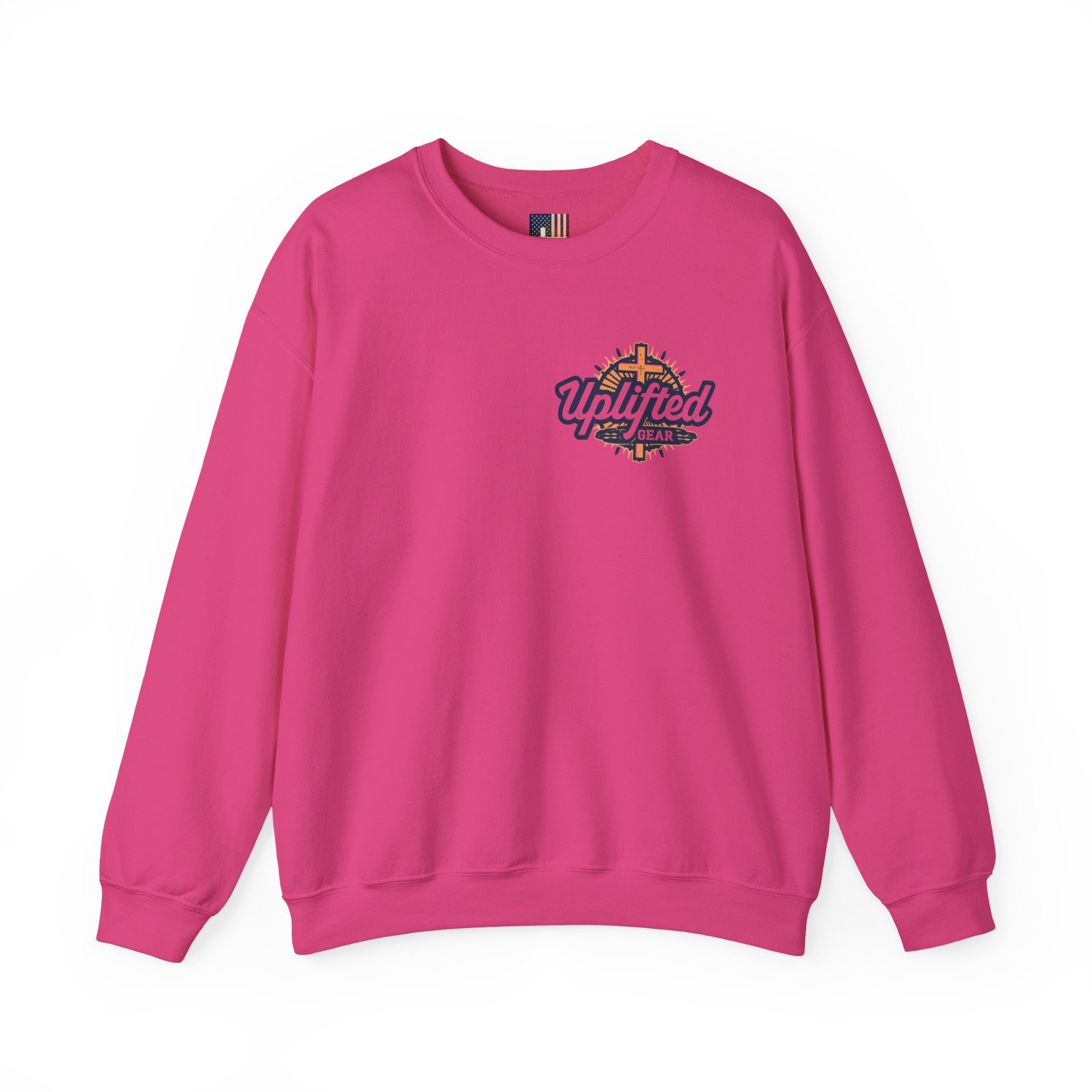Jesus is King Sweatshirt – Bold Crown & Cross Christian Hoodie for Eternal Faith & Comfort Printify