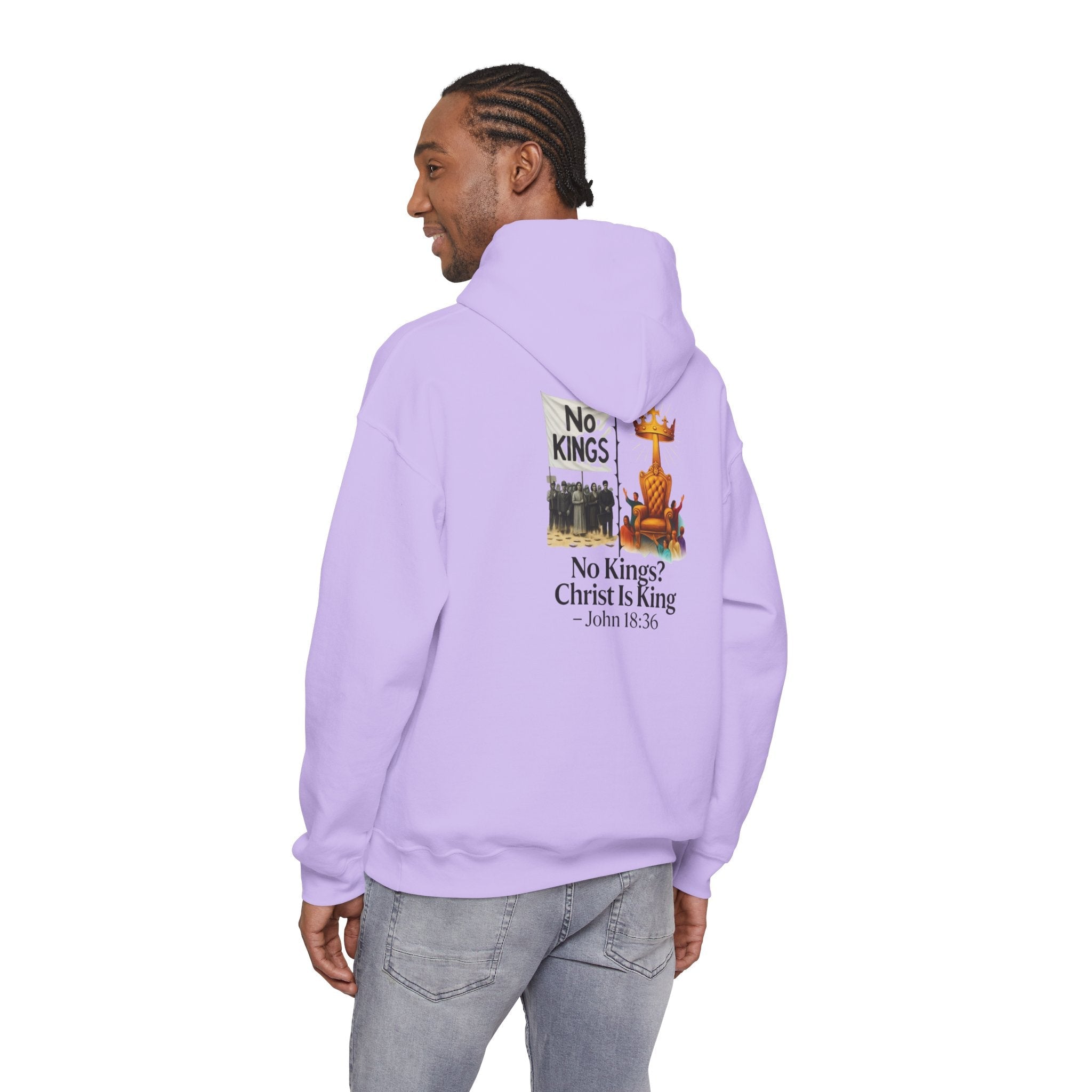No Kings? Christ is King Hoodie – Bold Christian Hoodie for Sovereign Faith Printify