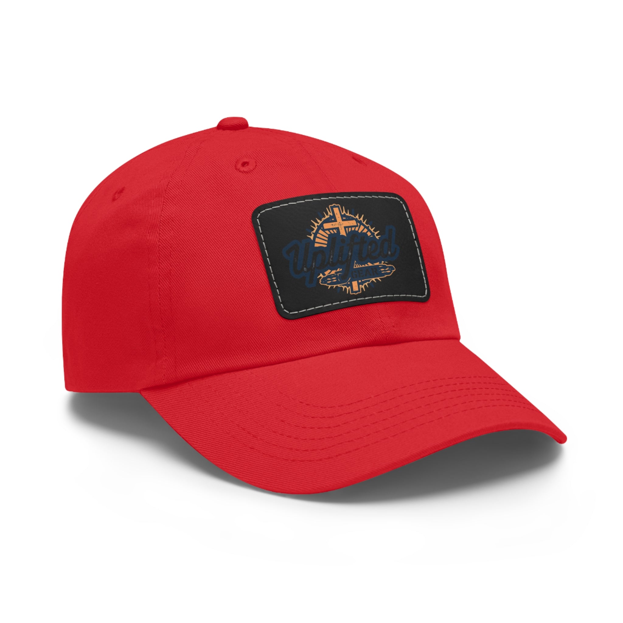 Uplifted Gear Dad Hat Christian Brand Rectangle Printify