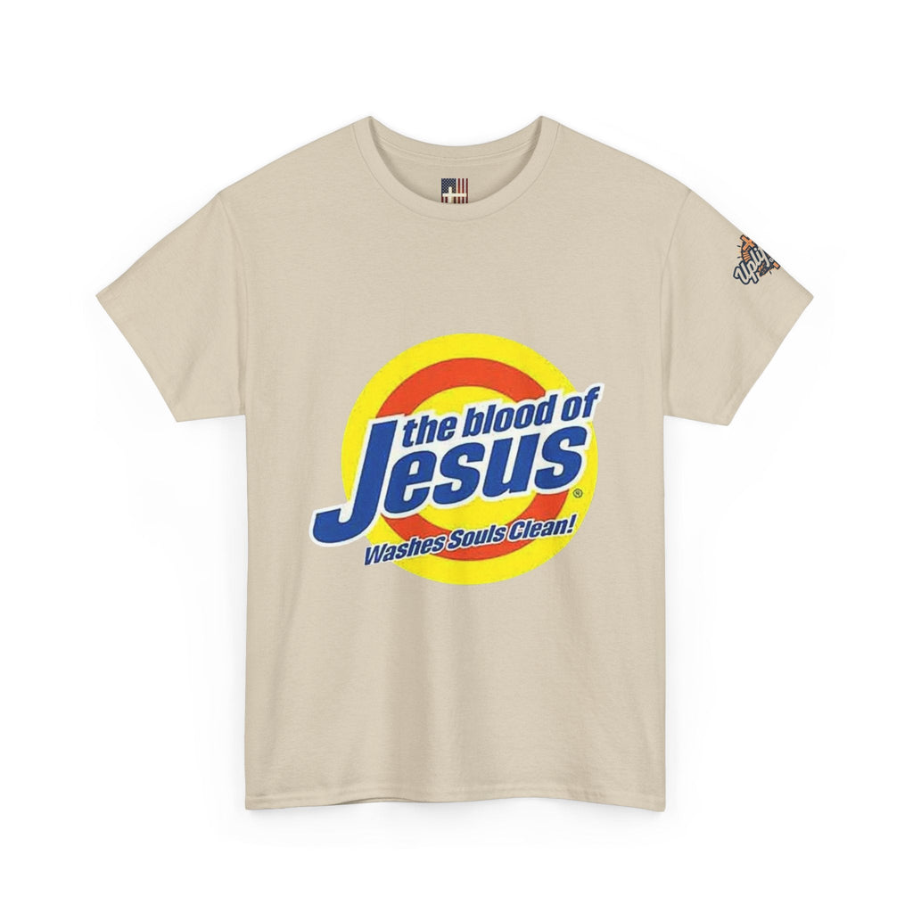Blood of Jesus Washes Souls Clean T-shirt - Funny Tide Parody - Christian Faith T-shirt Printify