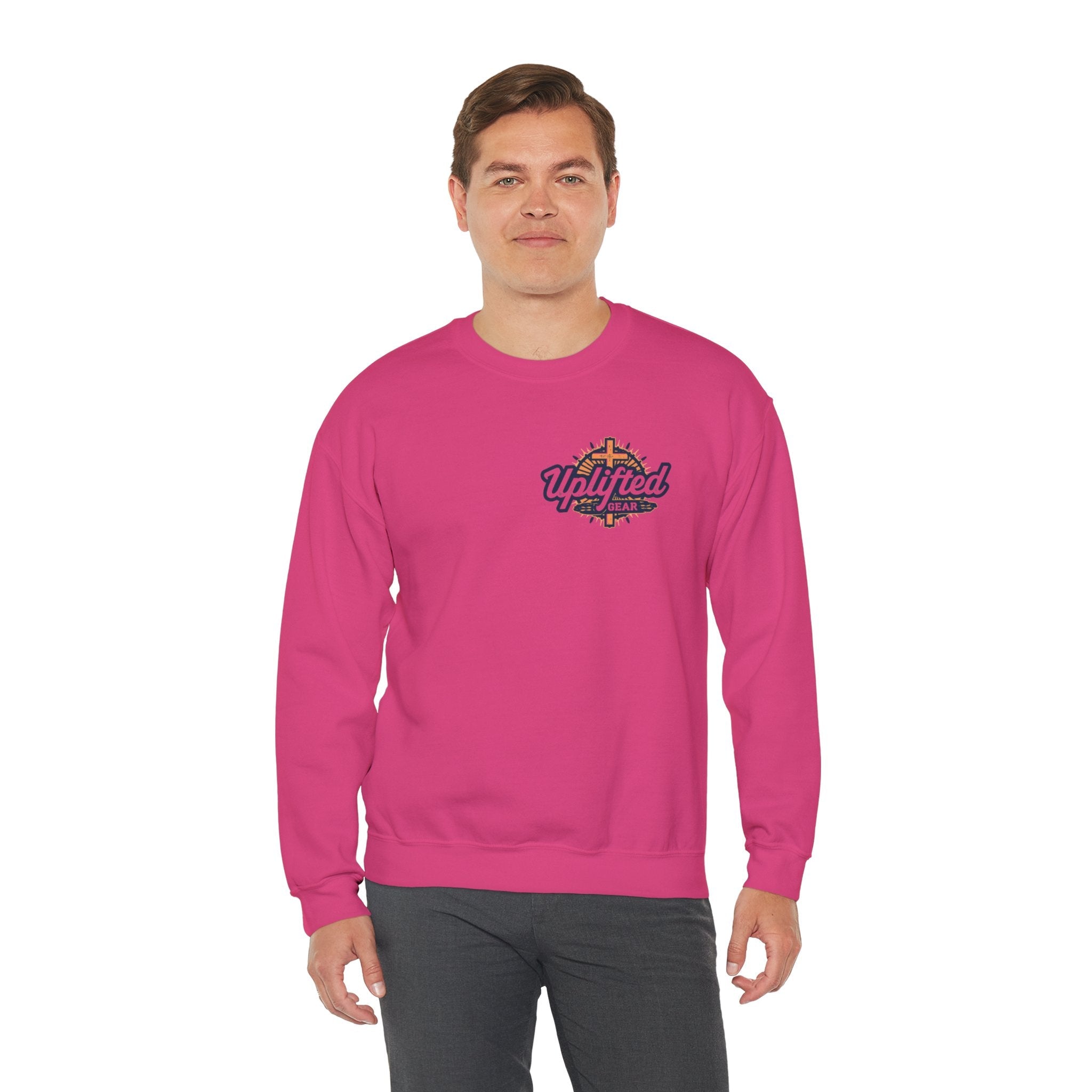 Bible Verse Heavy Blend™ Crewneck Sweatshirt Unisex  - Philippians 4 : 13 Printify