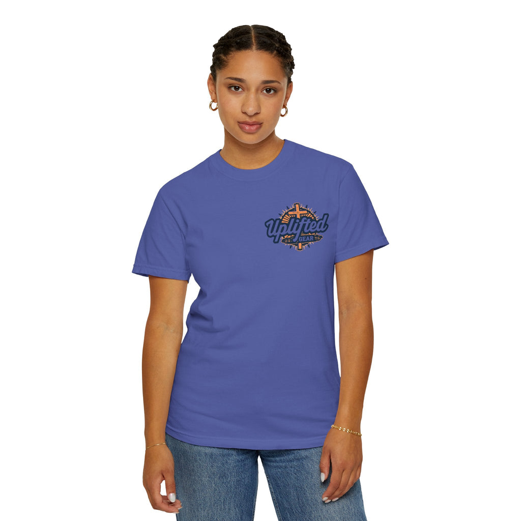 Religious Graphic Tee with Armor Of God Design - Unisex Garment-Dyed T-shirt Printify