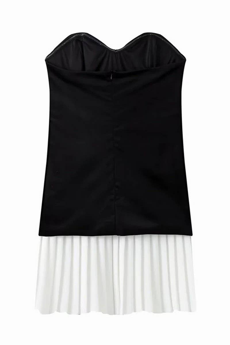 Strapless black Velvet Dress Pretty Little Patriot