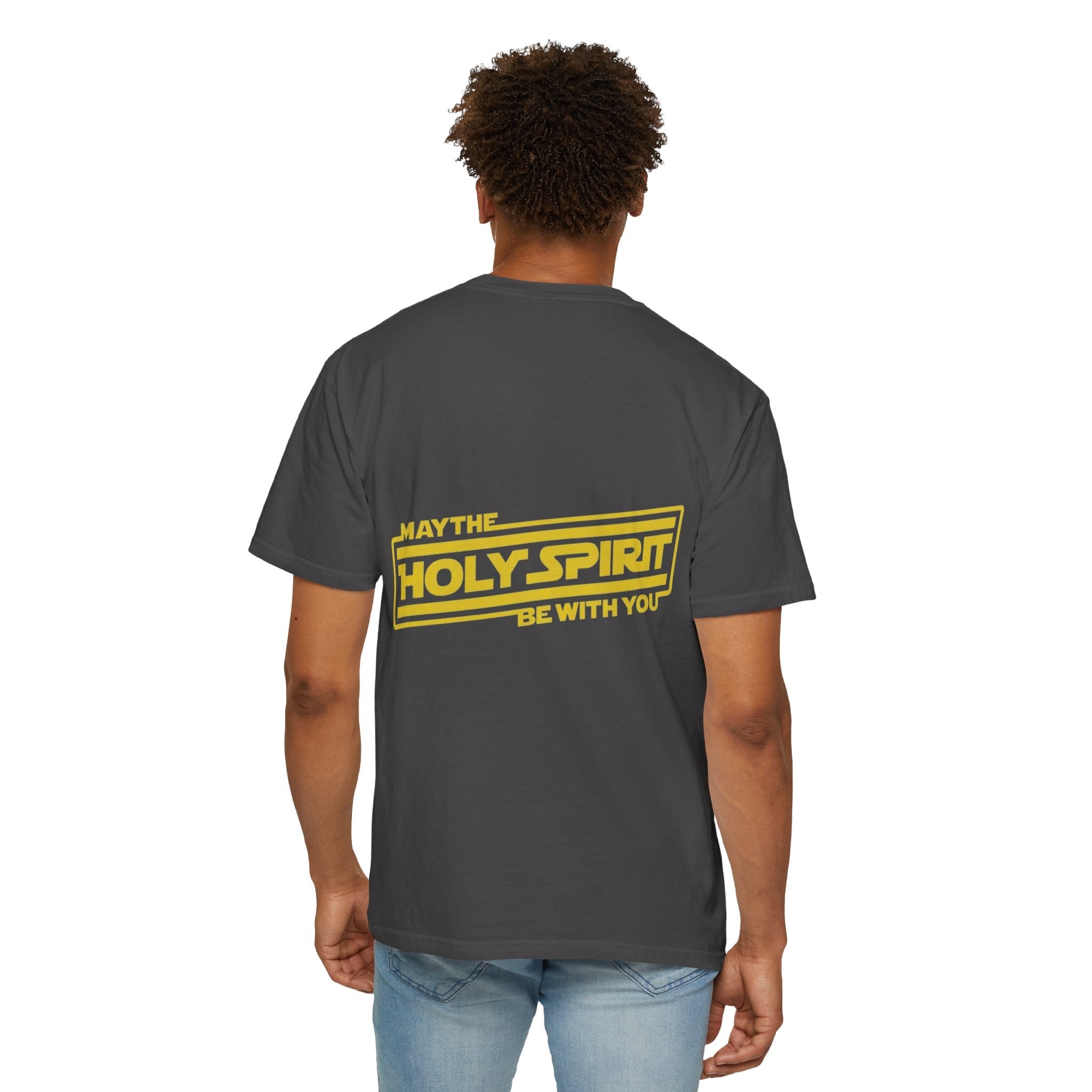 May the Holy Spirit Be With You T-shirt - Christian Star Wars Parody T-shirt Printify