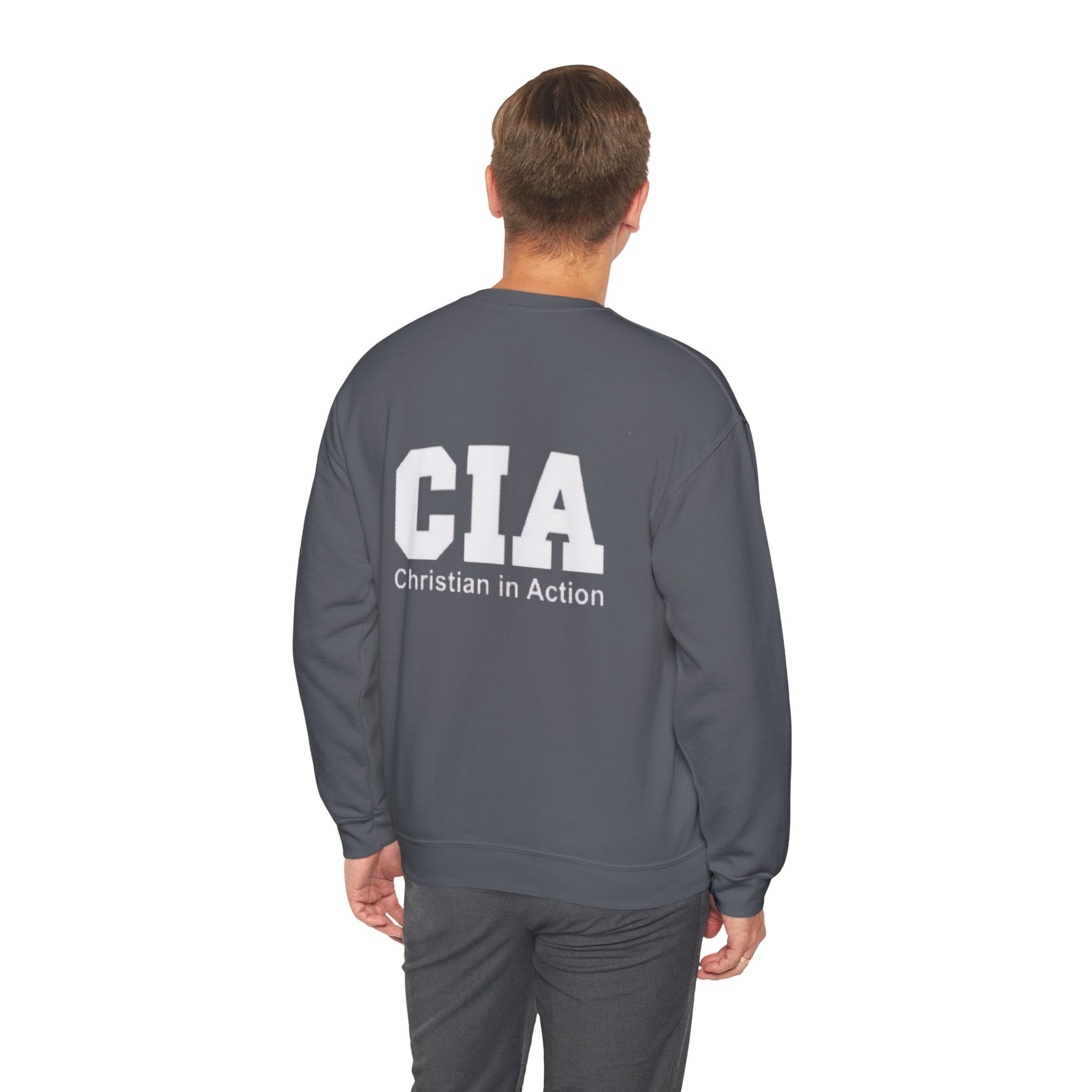 CIA Christian in Action Sweatshirt - Funny Faith Parody Sweatshirt - Mission Ready Apparel Printify