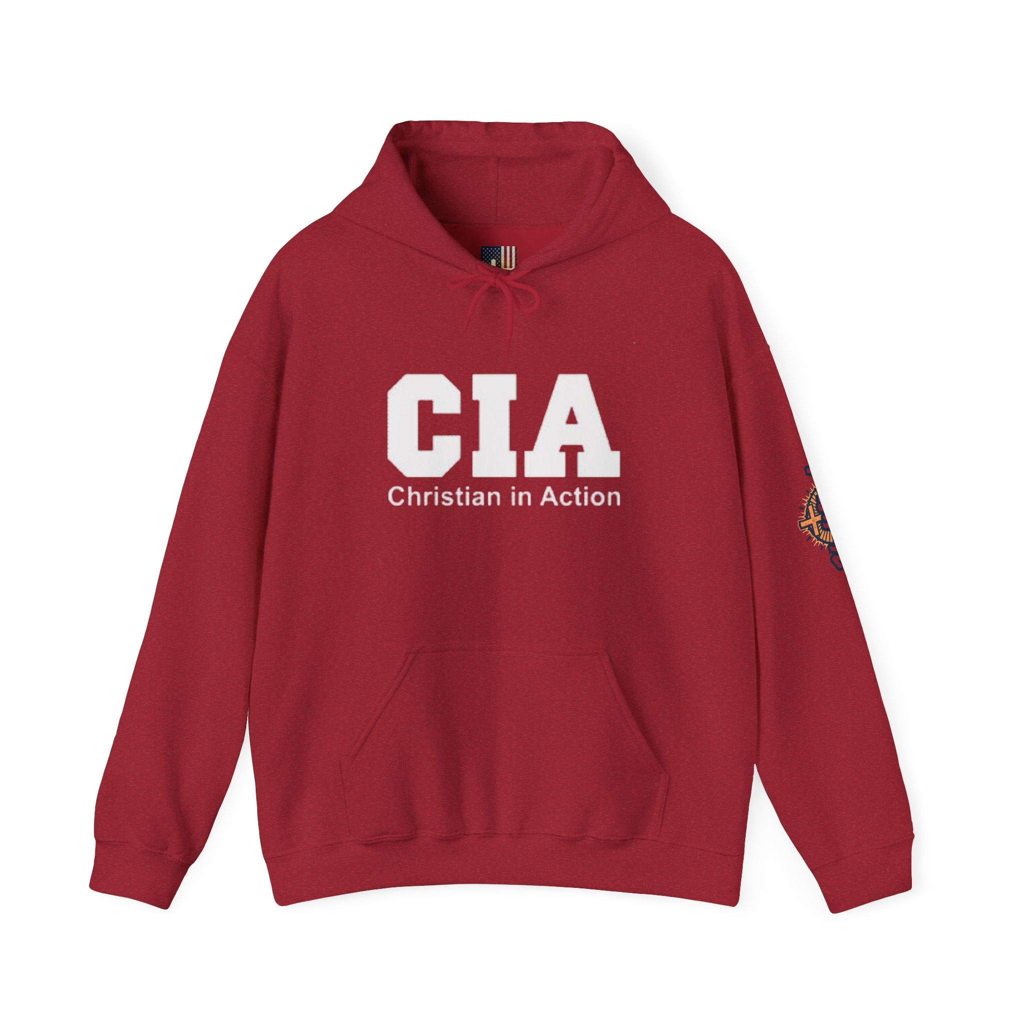 CIA Christian in Action Hoodie - Funny Faith Parody Hoodie - Mission Ready Apparel Printify