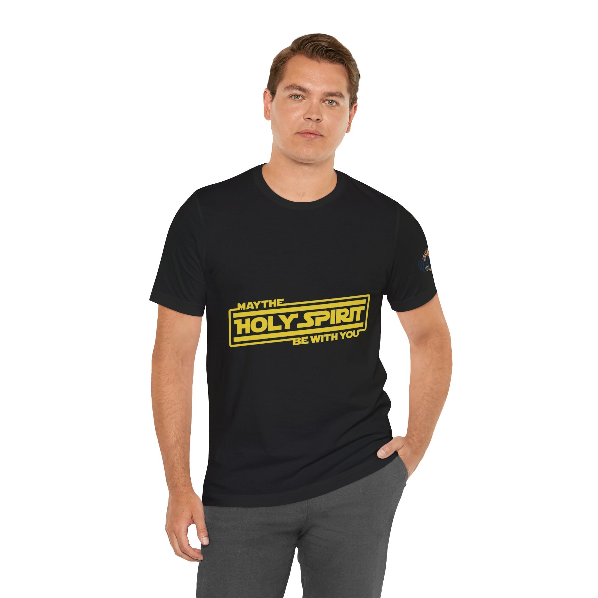 May the Holy Spirit Be With You T-shirt - Christian Star Wars Parody T-shirt Printify