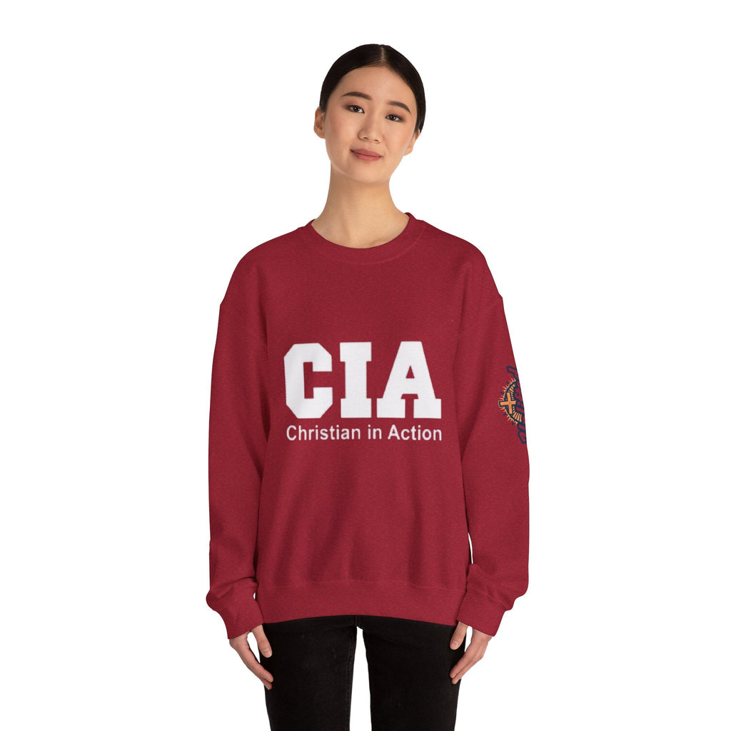CIA Christian in Action Sweatshirt - Funny Faith Parody Sweatshirt - Mission Ready Apparel Printify