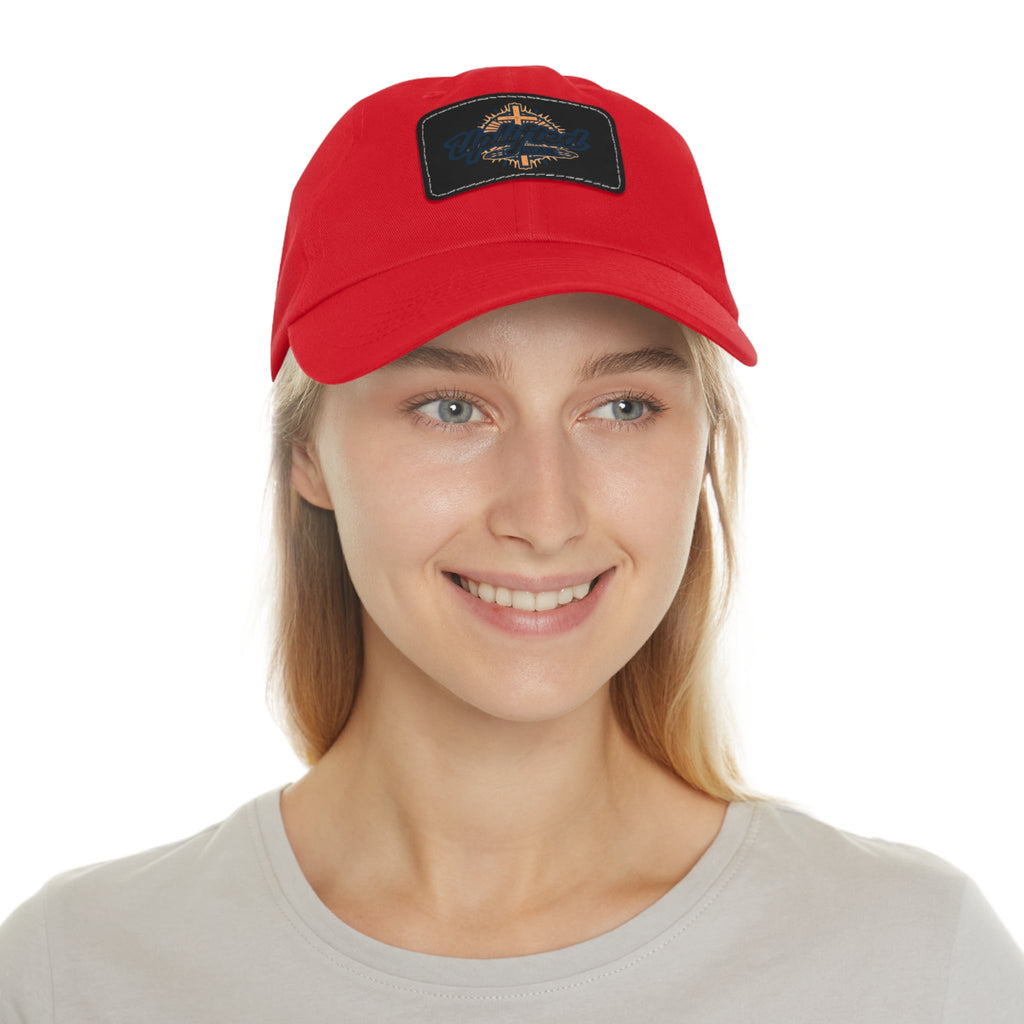 Uplifted Gear Dad Hat Christian Brand Rectangle Printify