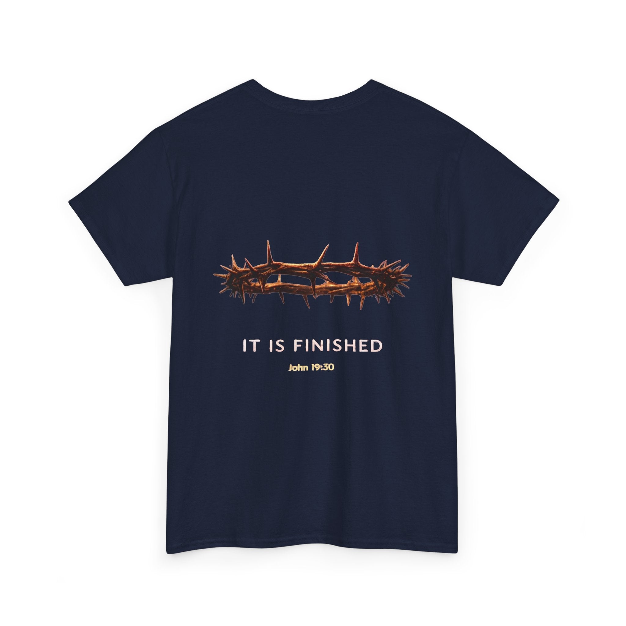 It Is Finished Crown of Thorns Tee — Christian John 19:30 Faith Shirt Printify
