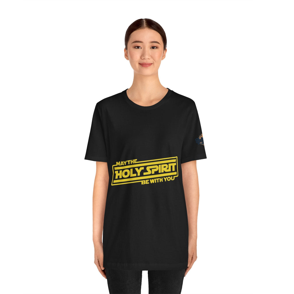 May the Holy Spirit Be With You T-shirt - Christian Star Wars Parody T-shirt Printify