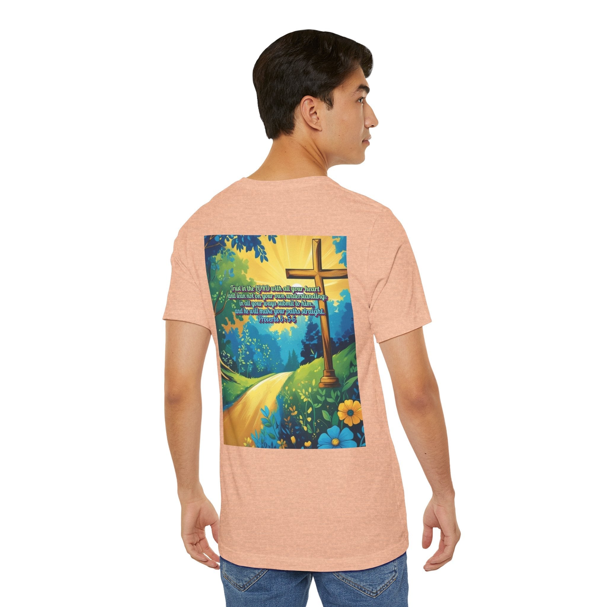 Trust in The Lord Proverbs 3:5-6 Biblical Design Unisex Jersey Short Sleeve Tee Printify