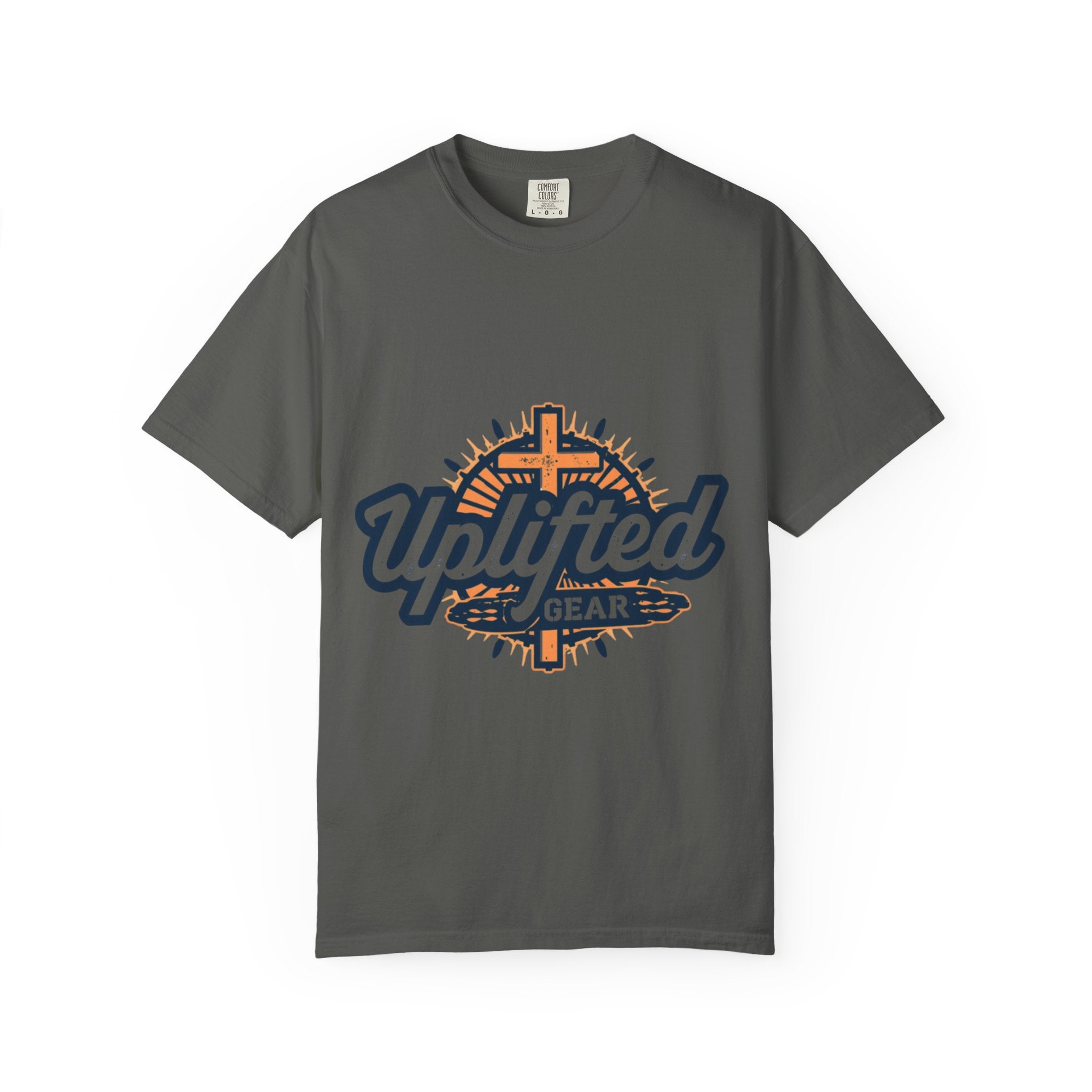 Uplifted Gear Christian T-Shirt – Bold Logo Faith Tee for Inspired Living Printify