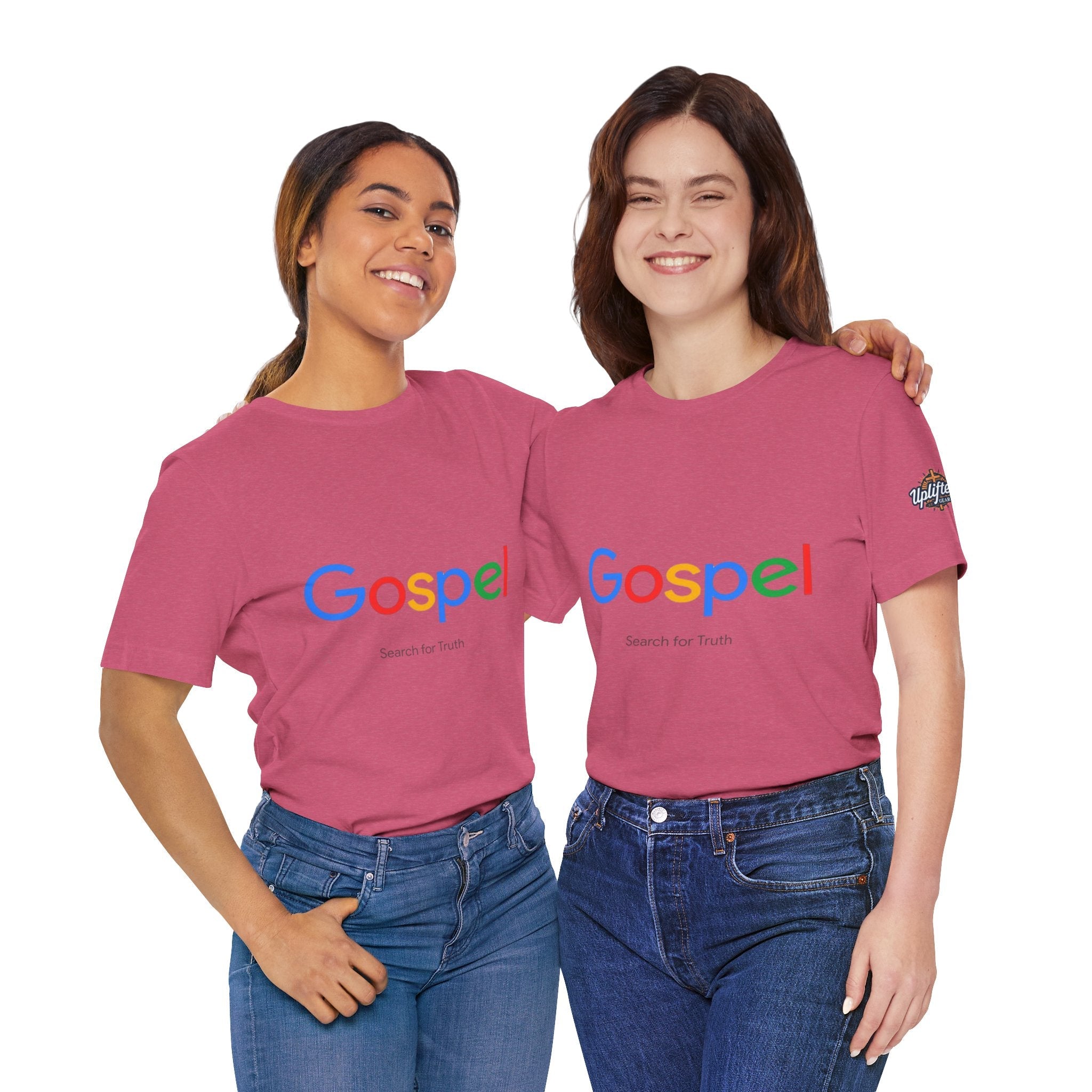 Gospel Graphic Tee — "Gospel" Colorful Logo Christian T-Shirt Printify
