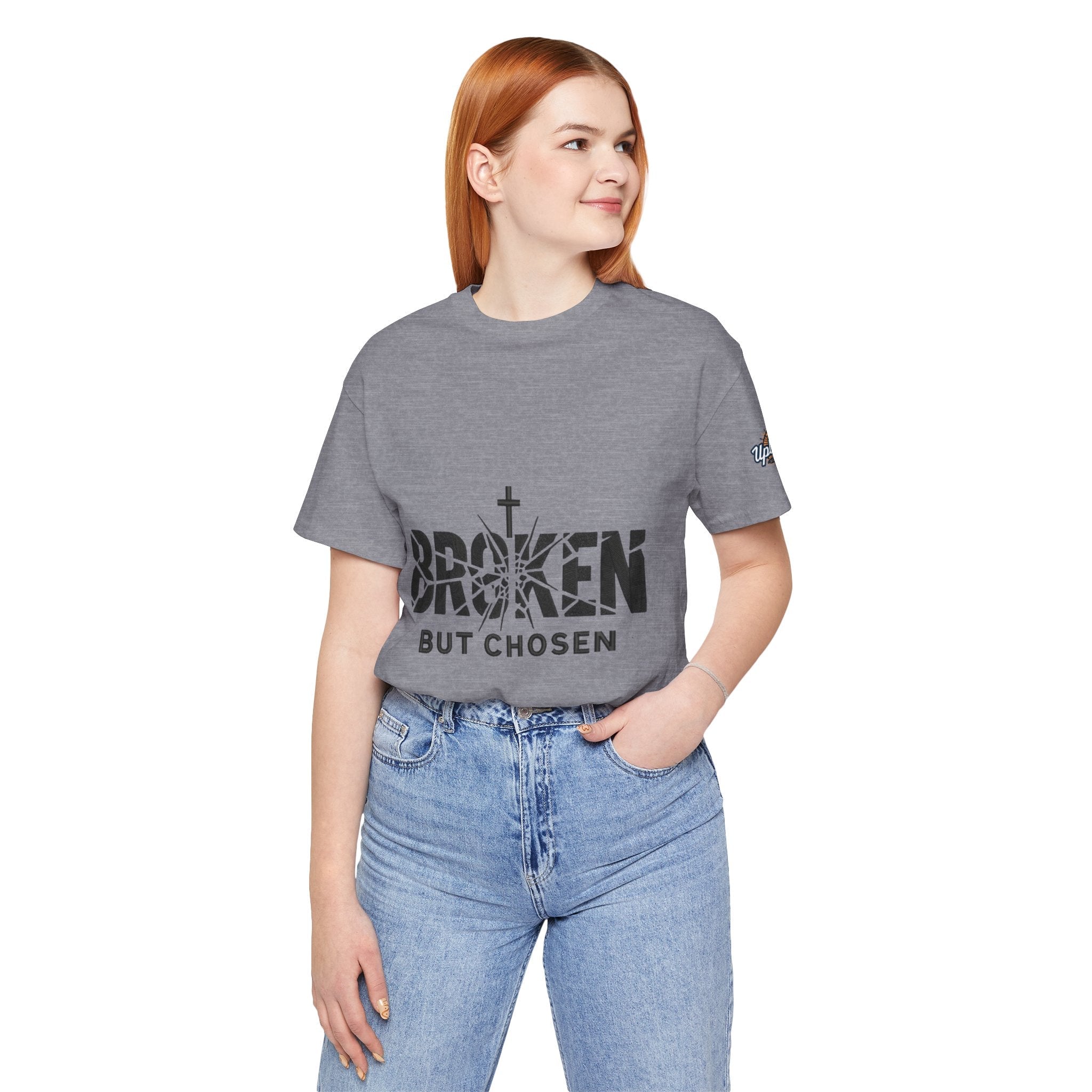 Broken But Chosen T-Shirt — Inspirational Faith Graphic Tee Printify