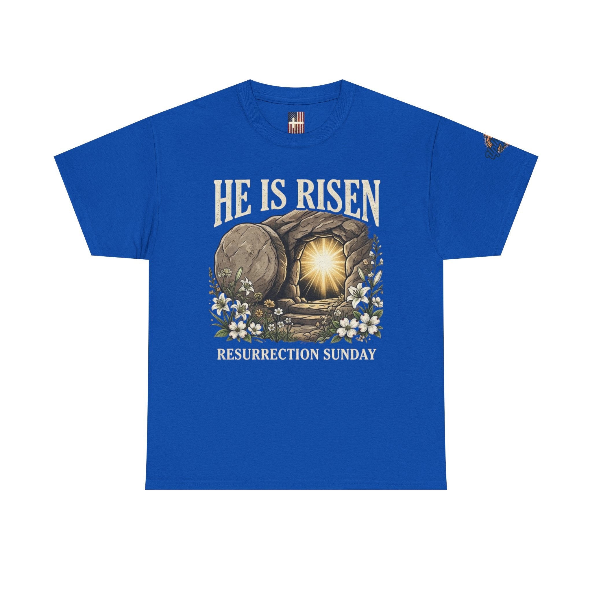 He Is Risen T-Shirt — Jesus Christ Resurrection Easter Tee Printify