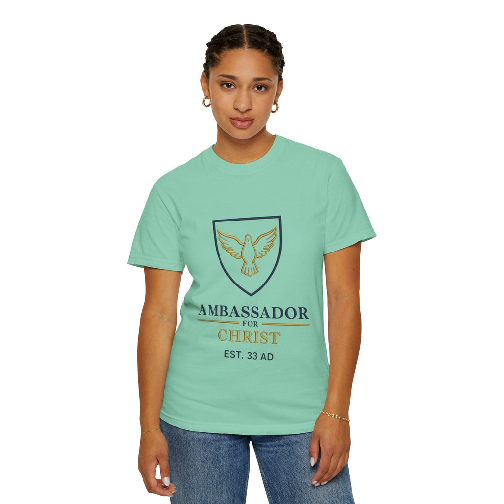 Ambassador for Christ T-Shirt – Established 33 AD Christian Tee for Bold Faith Printify