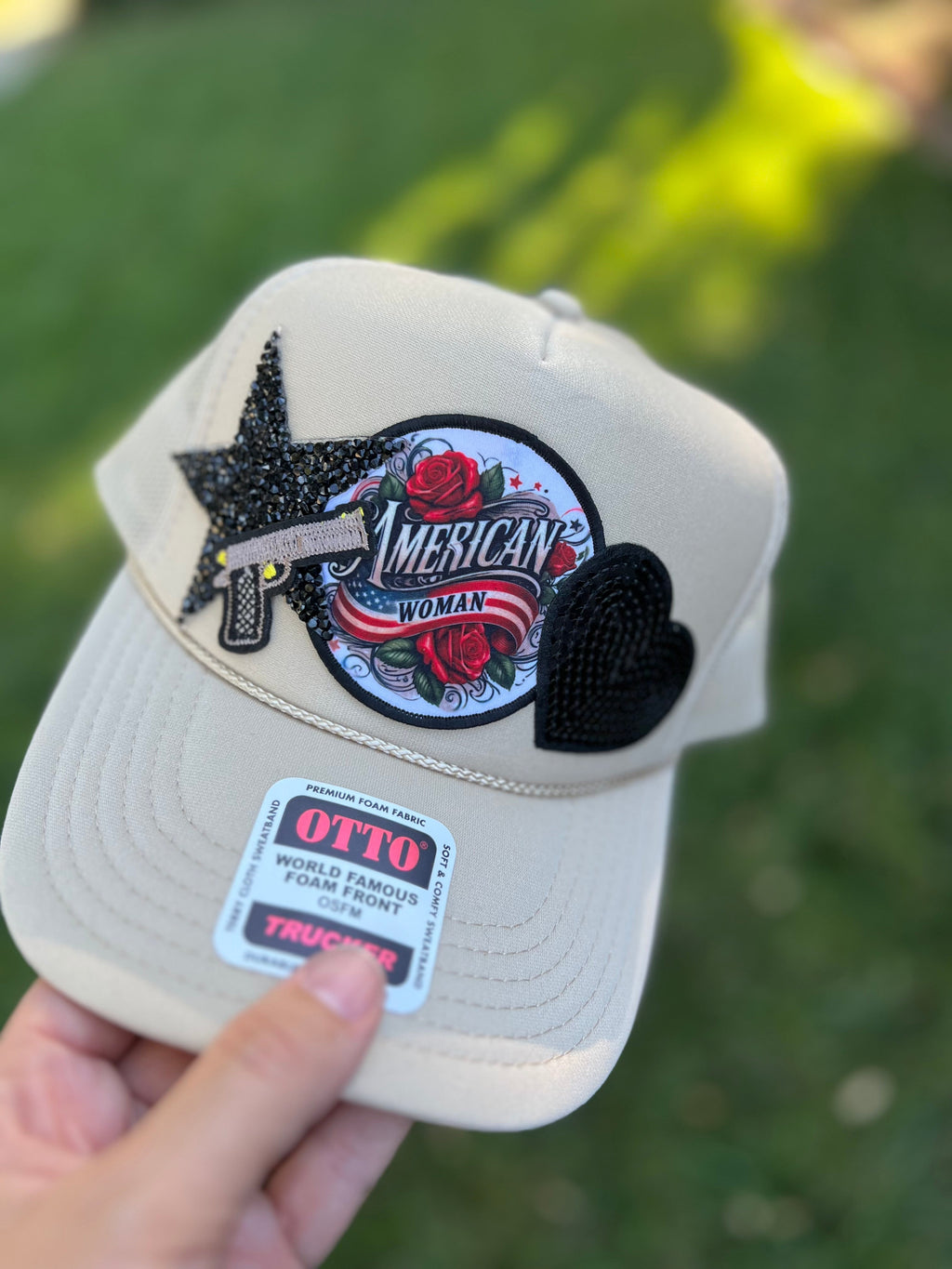 American Woman Patch Hat -clearance Pretty Little Patriot