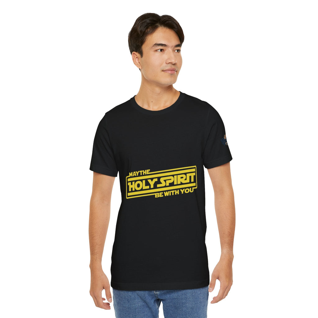 May the Holy Spirit Be With You T-shirt - Christian Star Wars Parody T-shirt Printify