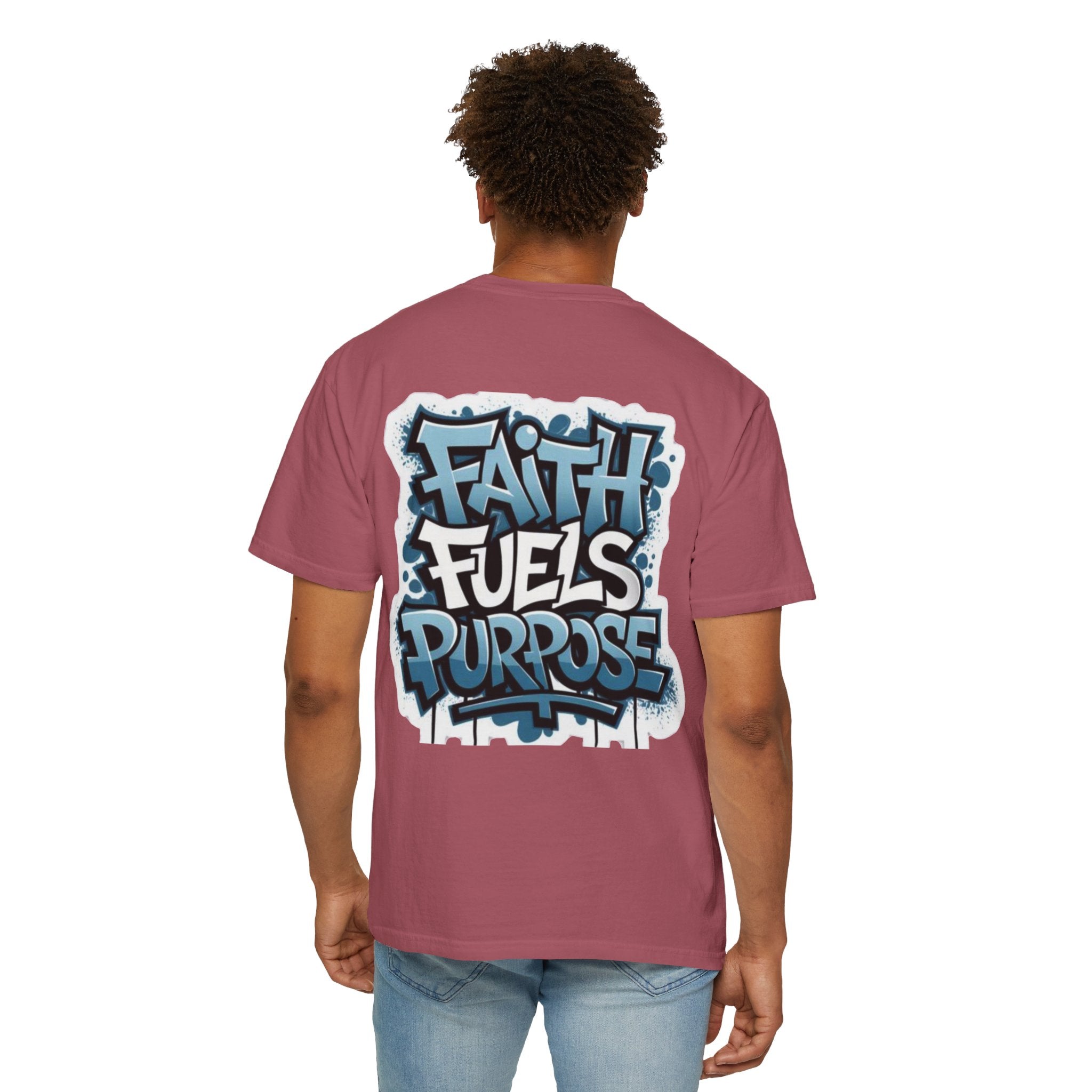 Faith Fuels Purpose T-shirt – Inspirational Christian T-shirt for Divine Drive & Unstoppable Belief Printify