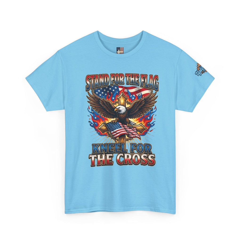 Stand for the Flag Kneel for the Cross T-shirt | Patriotic Eagle T-shirt Printify