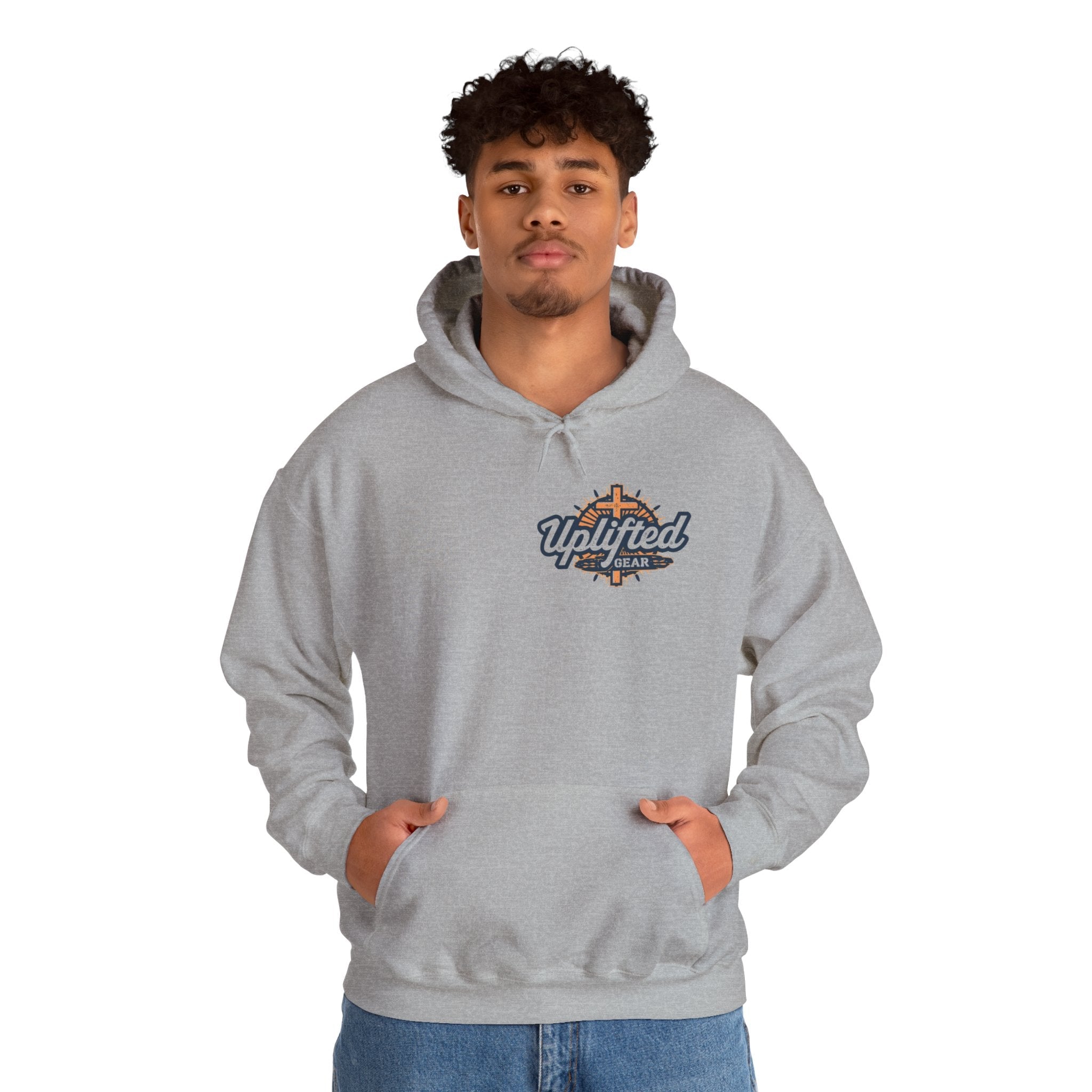 Strong and Courageous Hoodie – Joshua 1:9 Canine Pawprint Desert Christian Hoodie for Dog Lovers Printify
