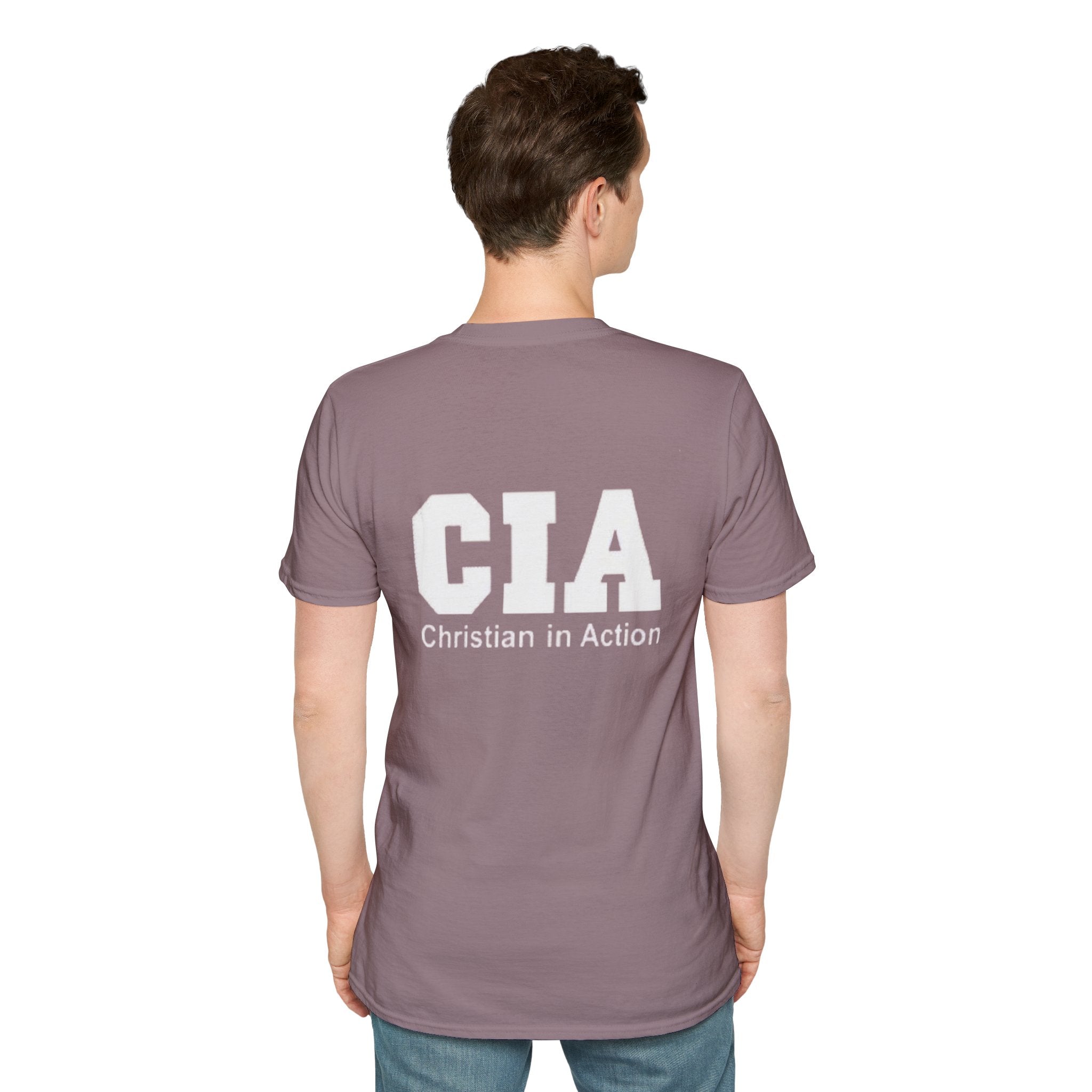 CIA Christian in Action T-shirt - Funny Faith Parody T-shirt - Mission Ready Apparel Printify