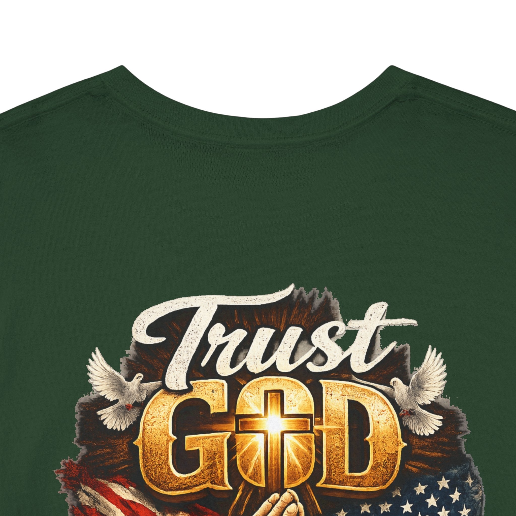Trust God Not Government T-Shirt — Vintage Patriotic Christian Tee Printify