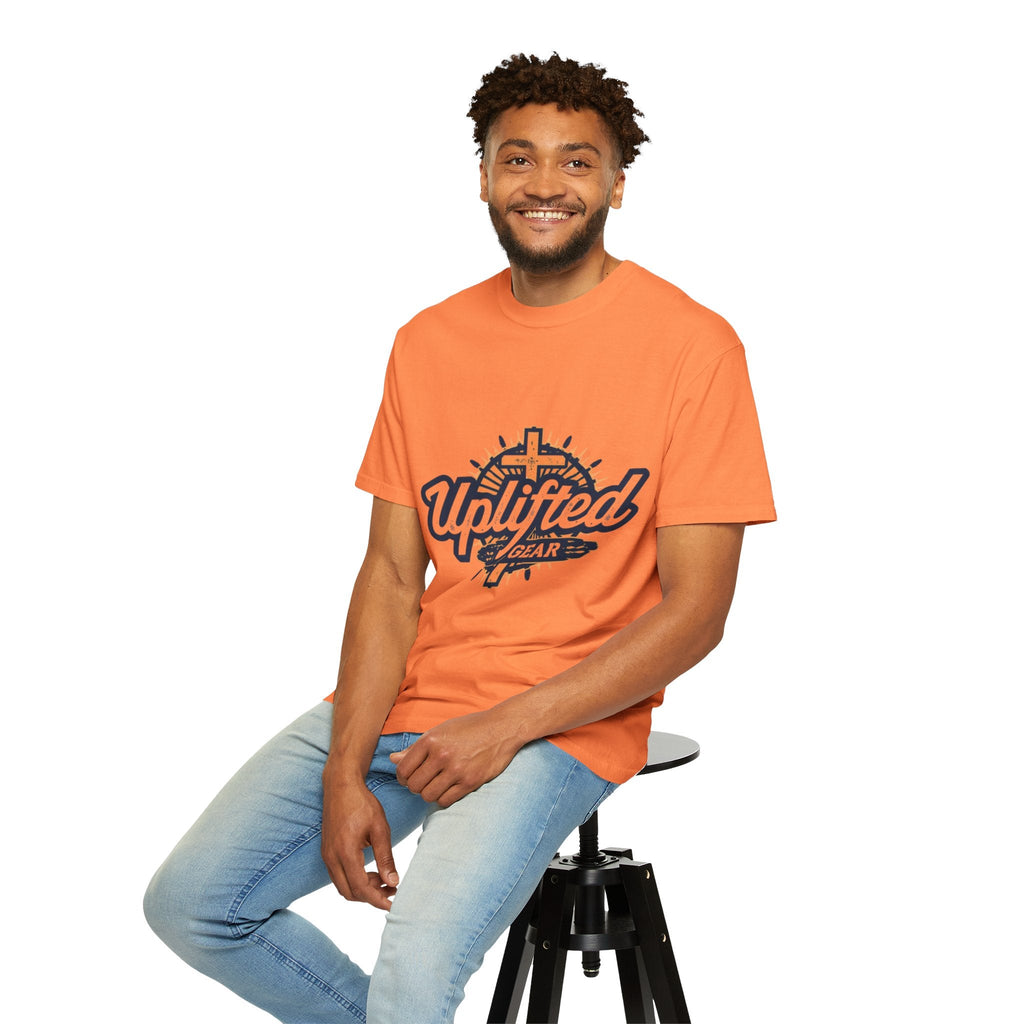 Uplifted Gear Christian T-Shirt – Bold Logo Faith Tee for Inspired Living Printify